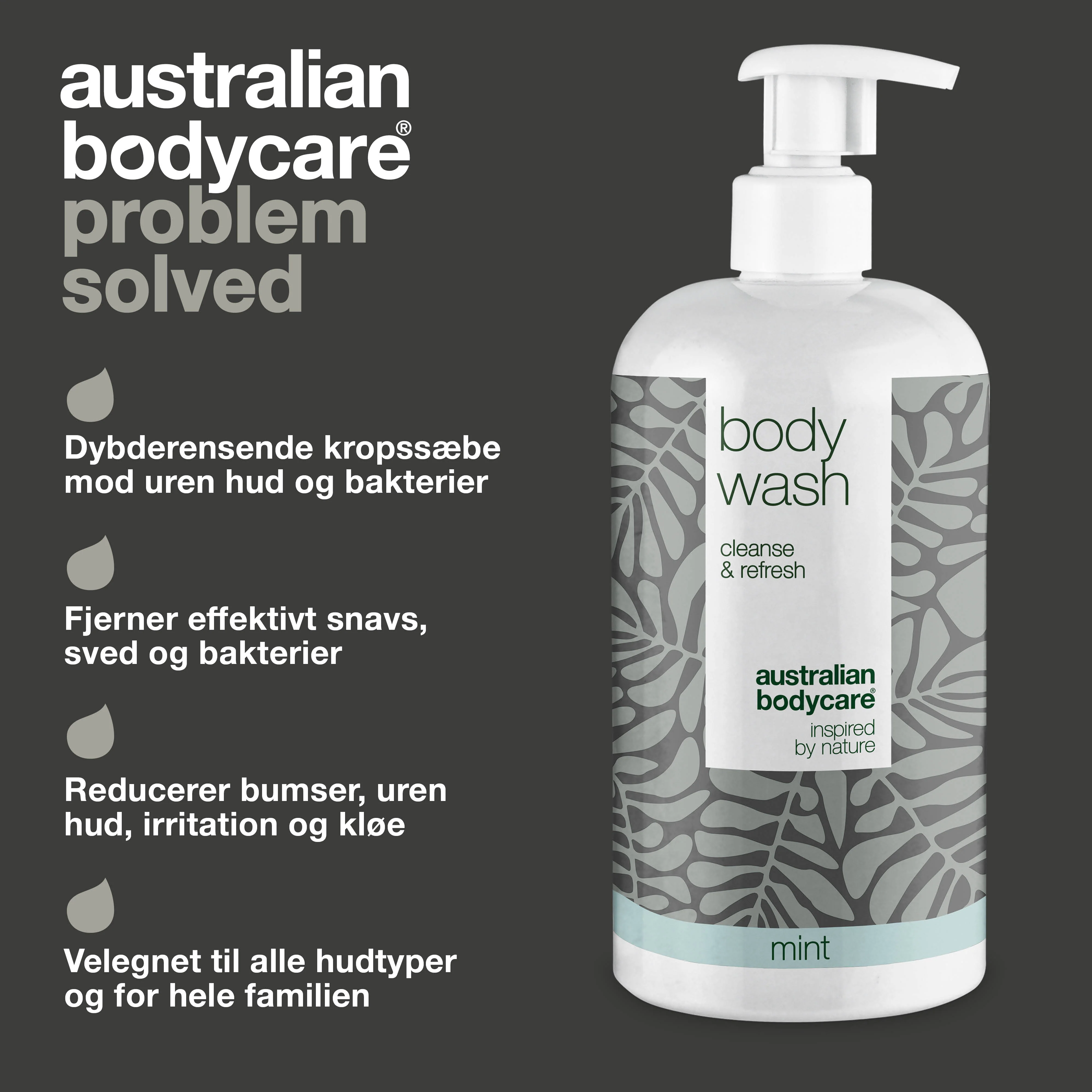 4 for 3 Tea Tree Body Wash 500 ml Lemon Myrtle - pakketilbud — Pakketilbud med 4 Body Wash (500 ml): Tea Tree Oil Lemon Myrtle - Image 3