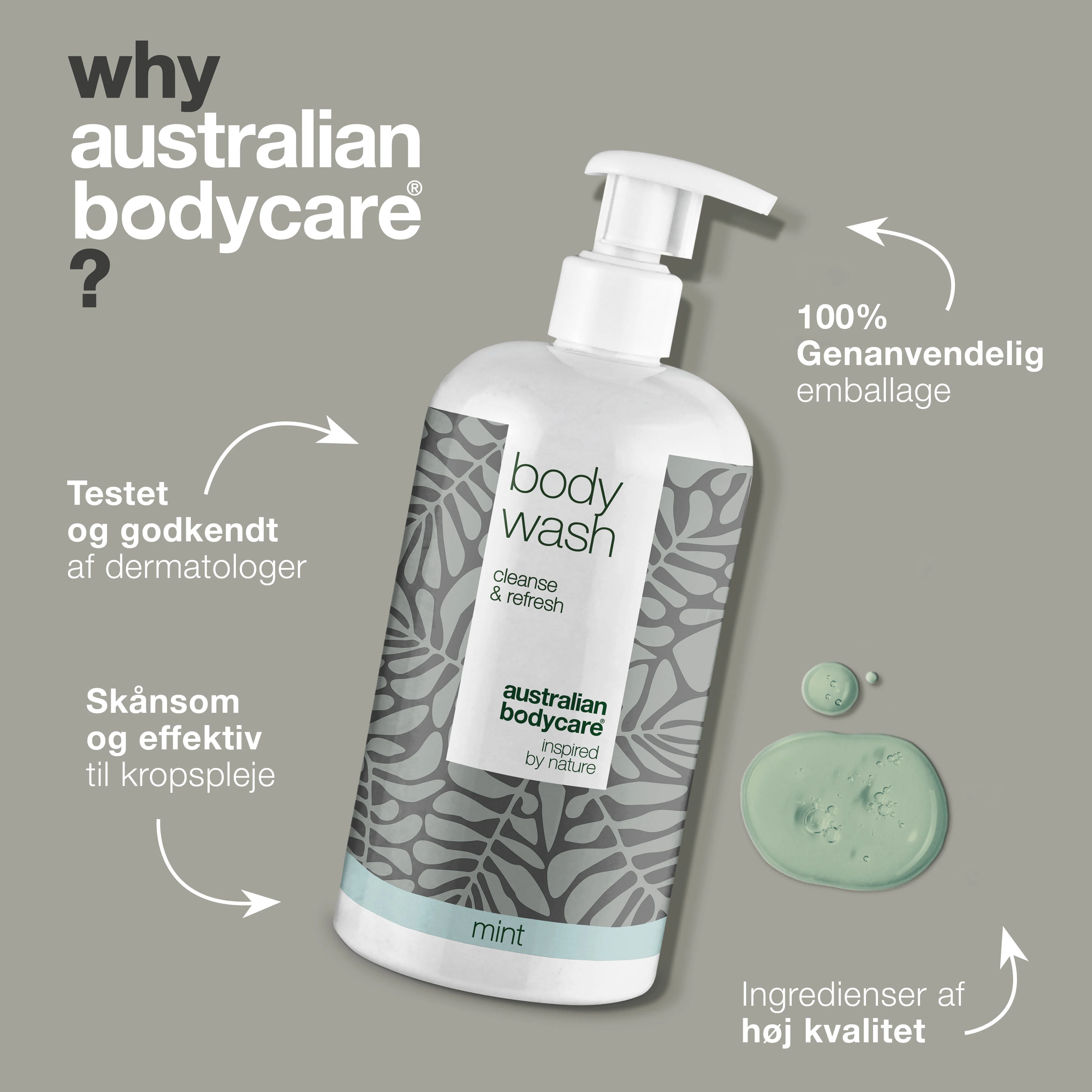 4 for 3 Tea Tree Body Wash 500 ml Lemon Myrtle - pakketilbud — Pakketilbud med 4 Body Wash (500 ml): Tea Tree Oil Lemon Myrtle - Image 4