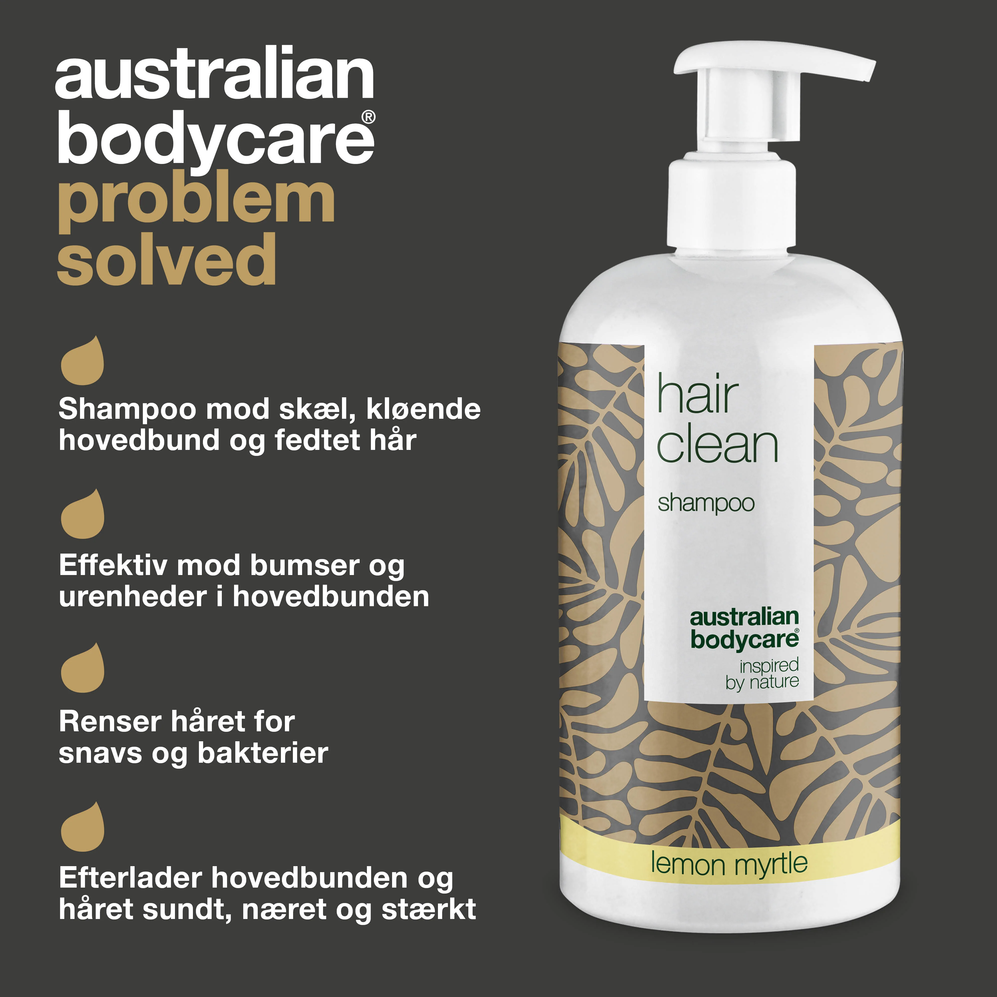 4 for 3 Tea Tree shampoo 500 ml Lemon Myrtle - pakketilbud — Pakketilbud med 4 shampoos (500 ml): Tea Tree Oil og Lemon Myrtle - Image 3