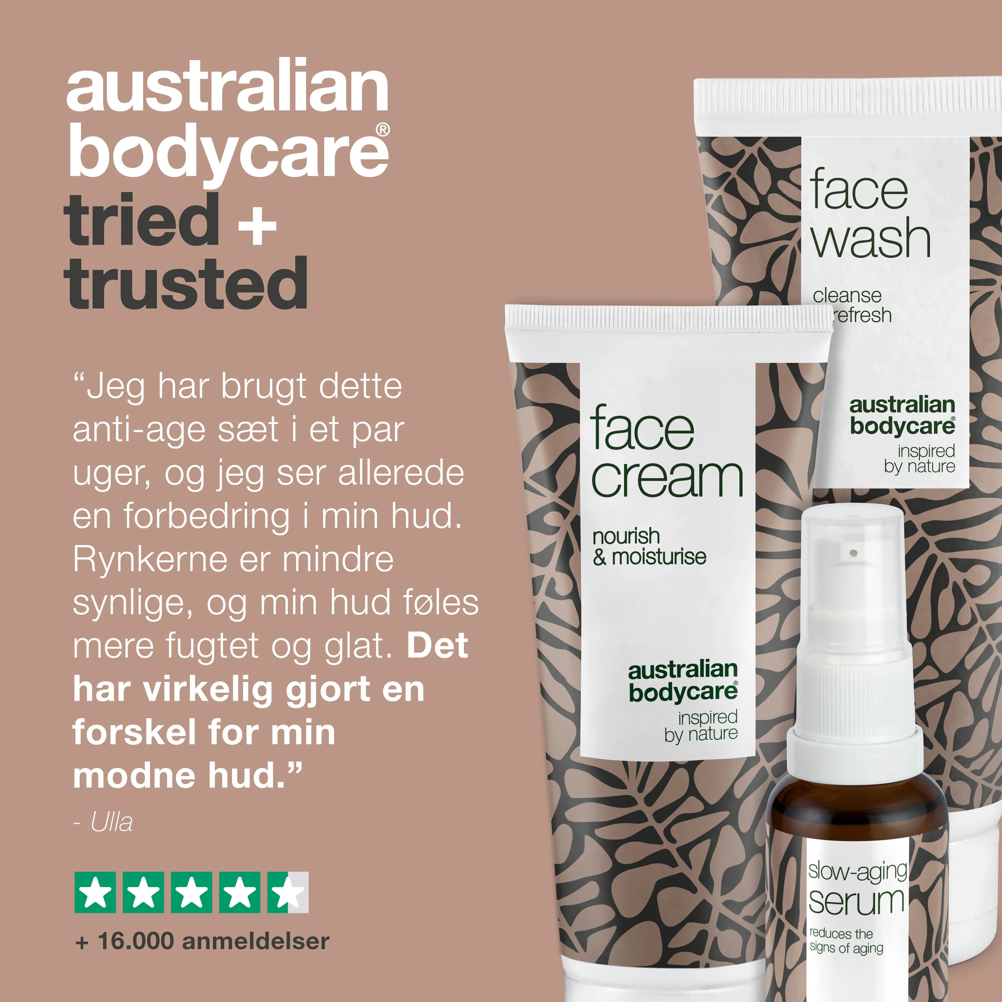 Sæt med Anti Age produkter til 50+ — 3 produkter til rynker og moden hud: ansigtsrens, Anti Age Serum & creme - Image 5