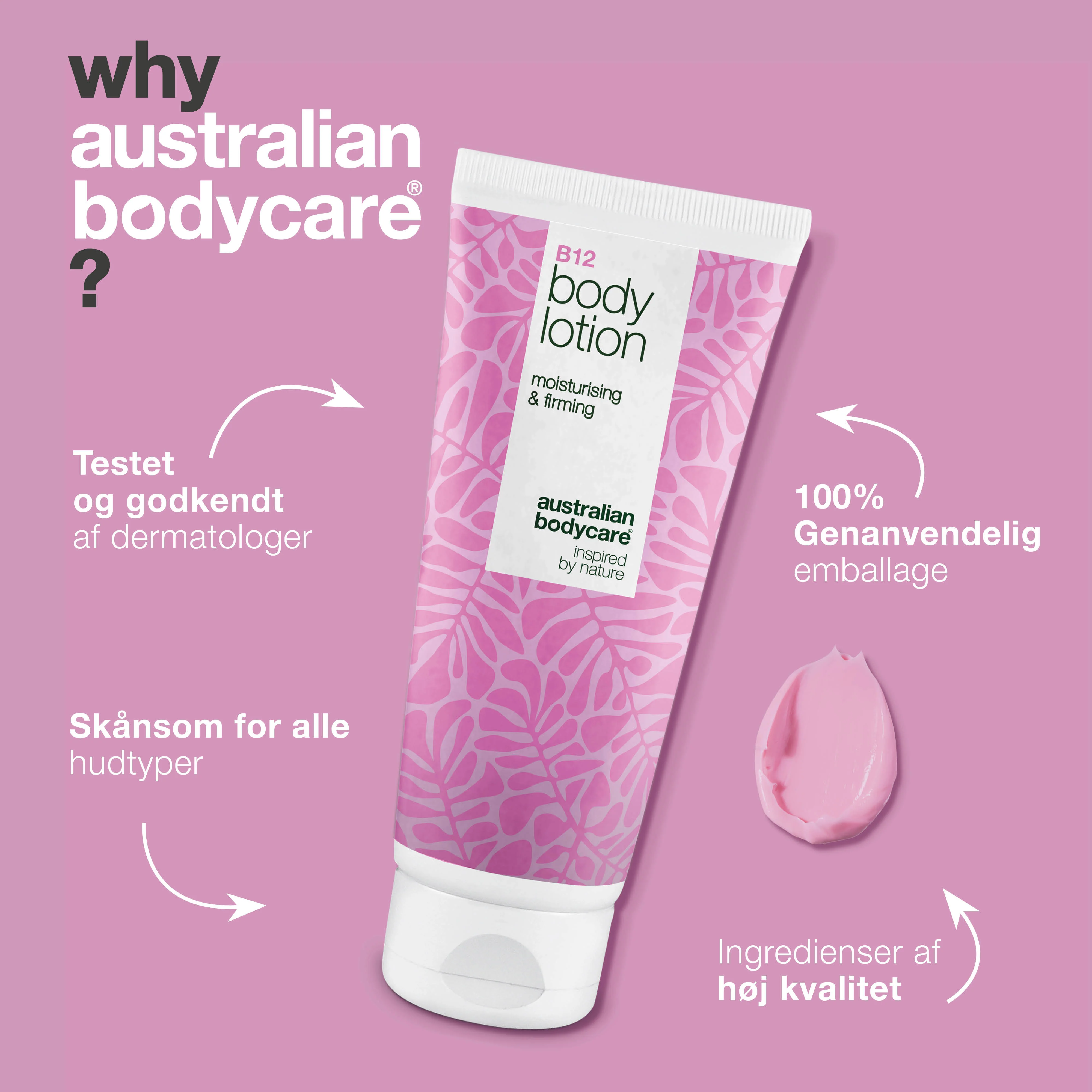B12 Body Lotion – Naturligt inspireret fugt til alle hudtyper — B12 Body Lotion giver intens fugt og øger hudens elasticitet. Perfekt til daglig pleje og efterlader huden blød og strålende. - Image 4