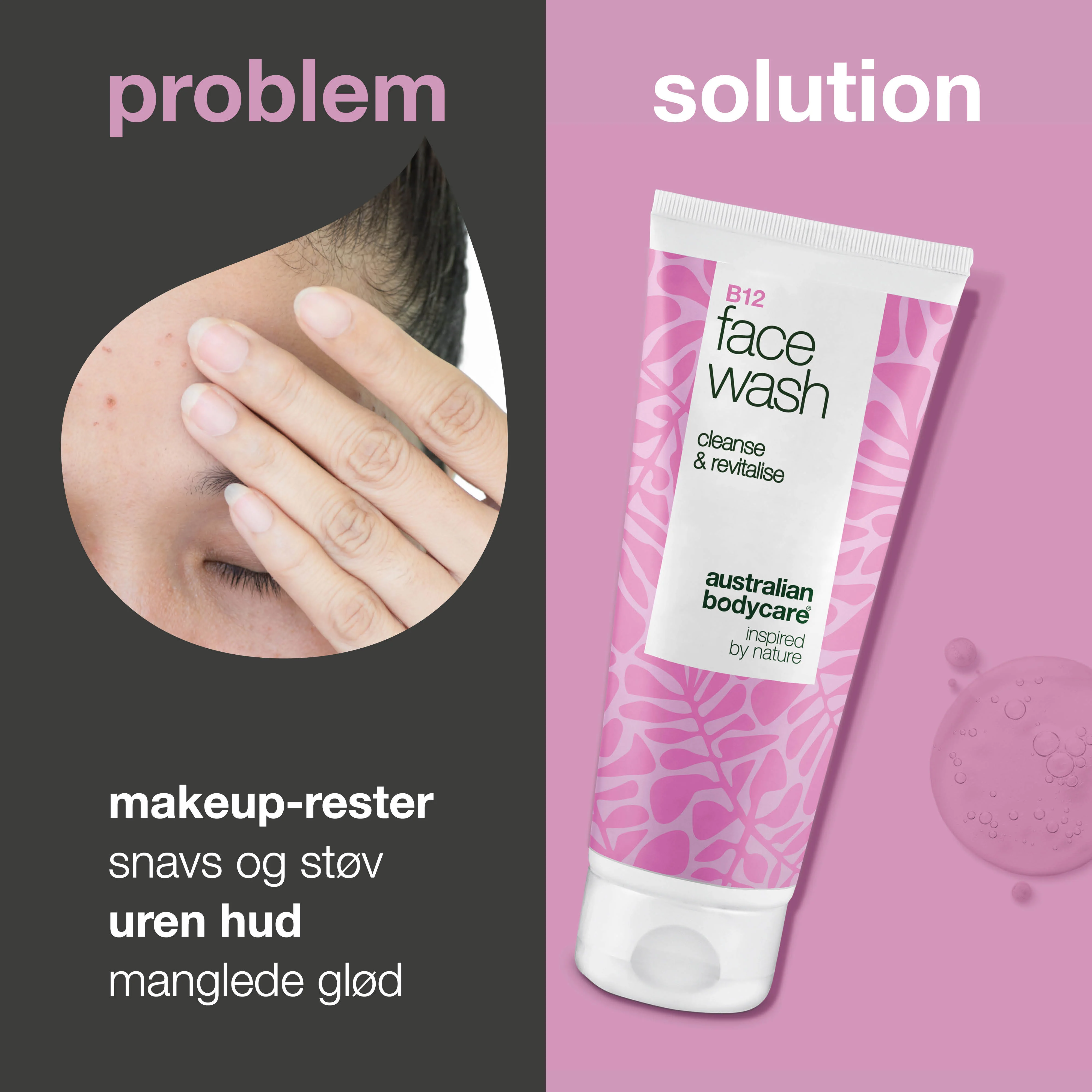 B12 Face Wash – Daglig ansigtsrens mod snavs og urenheder — Effektiv B12 ansigtsvask, der fjerner makeup og urenheder. Få en ren og velplejet hud med naturlig glød. - Image 2