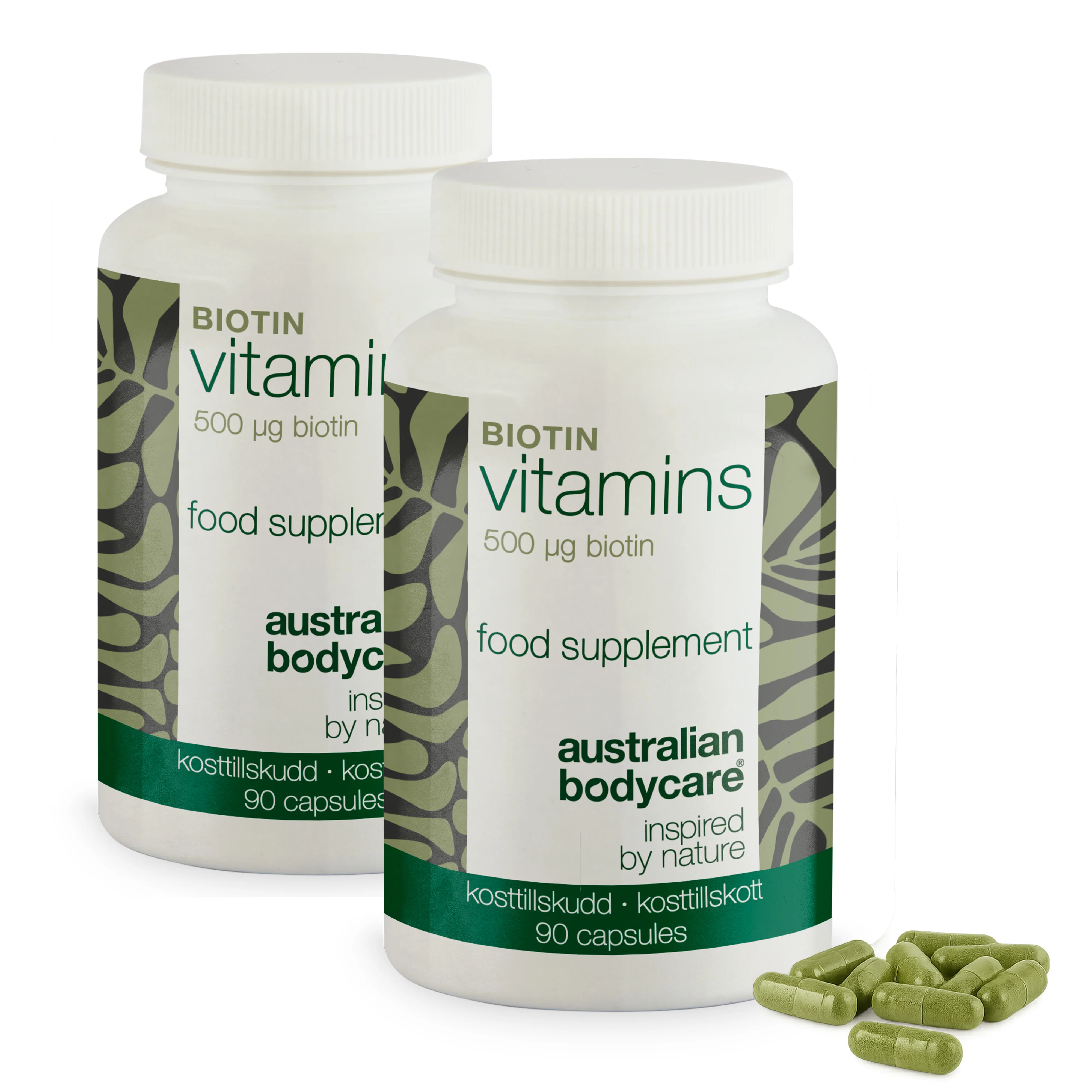 Biotin 500 µg – kosttilskud med vitamin B7 – 90 stk. — Biotin 500 µg med vitamin B7 – 90 tabletter til hud, hår og slimhinder. Indeholder biotin, Medicago sativa og vegetabilsk cellulose. - Image 8