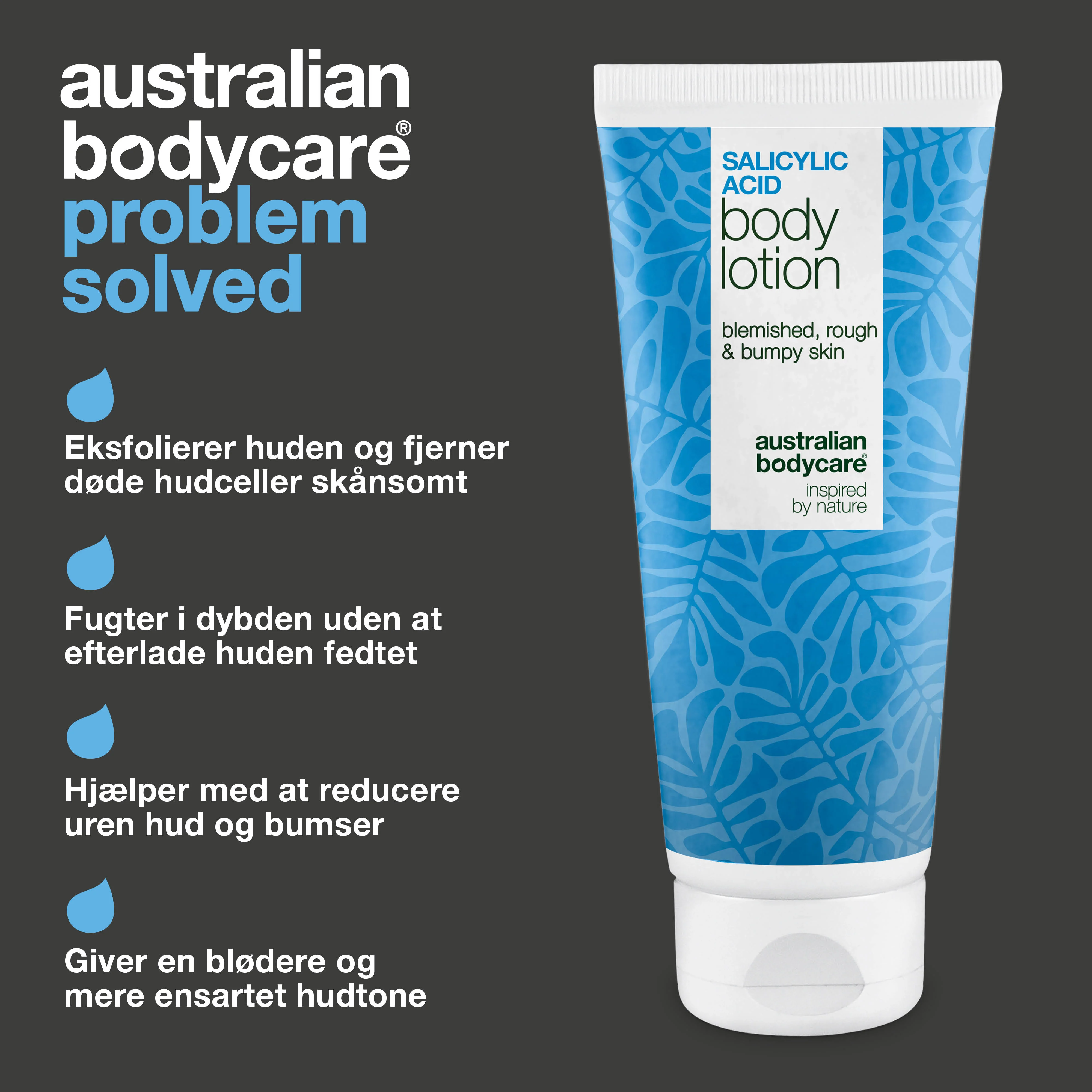 Body Lotion med salicylsyre – mod bumser og tør hud — Body lotion med salicylsyre eksfolierer, fugter og reducerer bumser, uren hud og tørre områder. Perfekt til daglig hudpleje. - Image 3