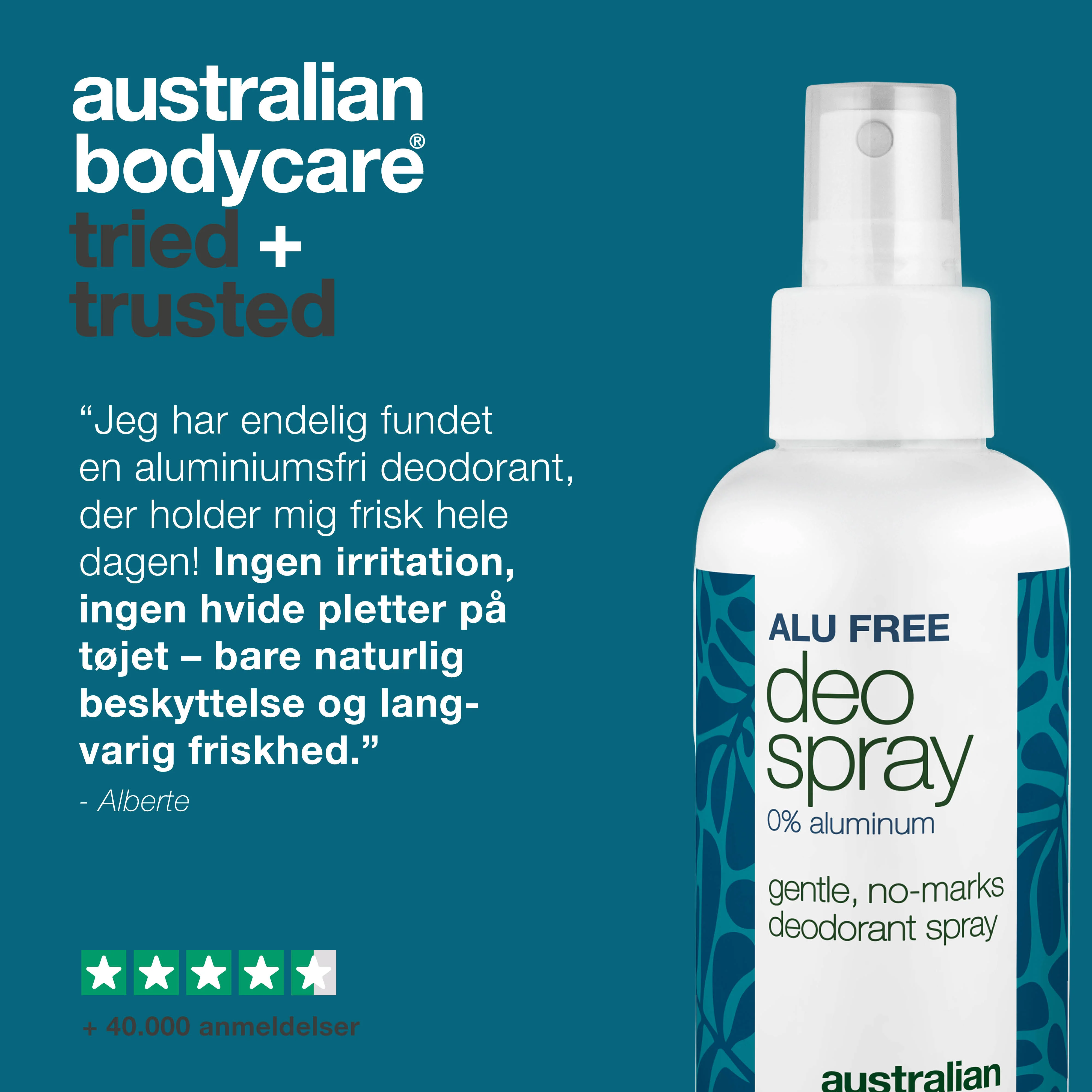Deodorantspray uden aluminium – Naturlig friskhed — Effektiv aluminiumsfri deodorant med naturlige ingredienser. Modvirker svedlugt og giver langvarig friskhed. Hurtigtørrende og skånsom. - Image 5