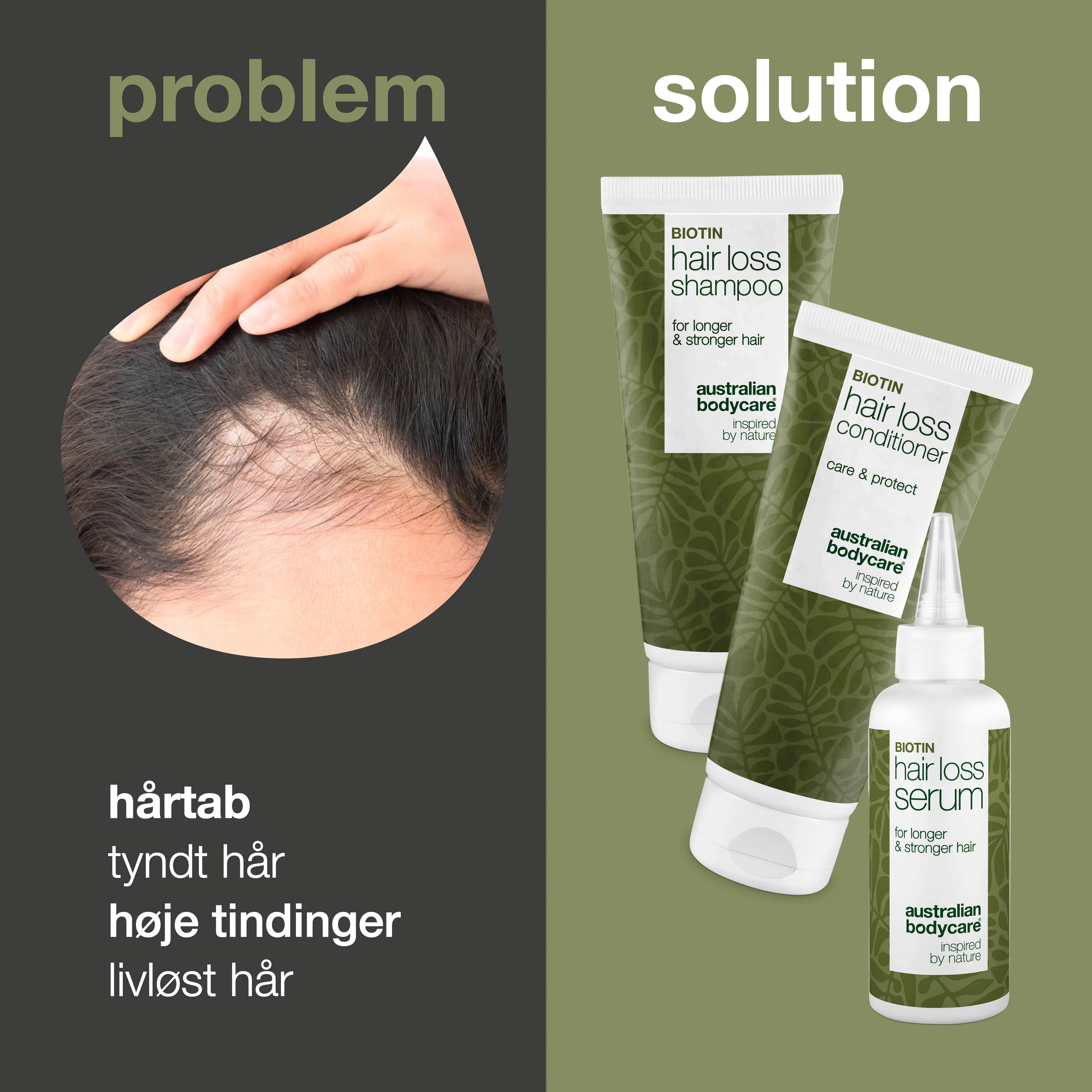 Hårtabspakke med Biotin og Capilia Longa — 3 produkter til tyndt hår, fint hår og ved hårtab - Image 2