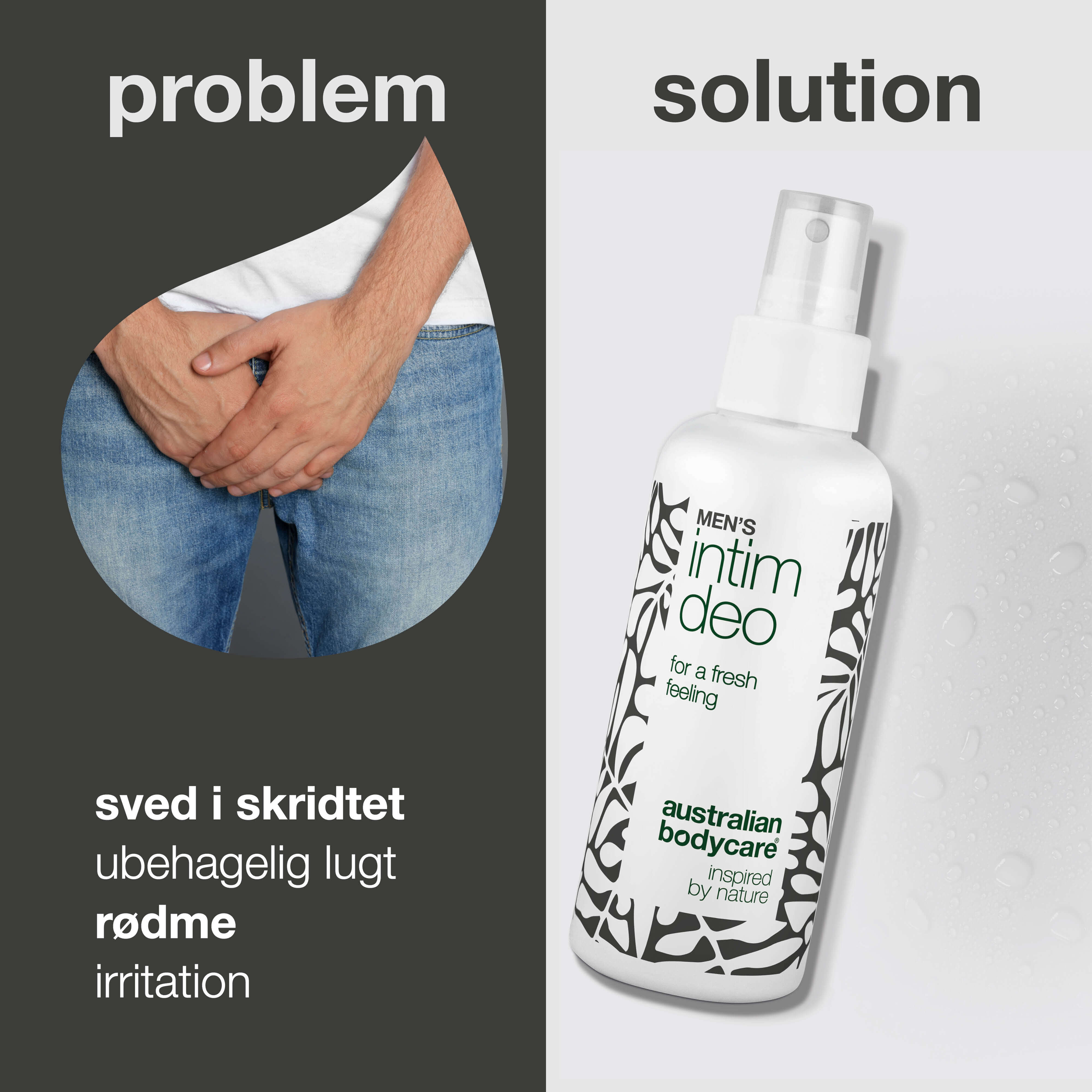 Intim Deo til mænd mod sved, lugt og ubehag i skridtet — Intim Deo til mænd mod sved, lugt og kløe. Giver friskhed og komfort hele dagen – ideel til daglig brug. - Image 2