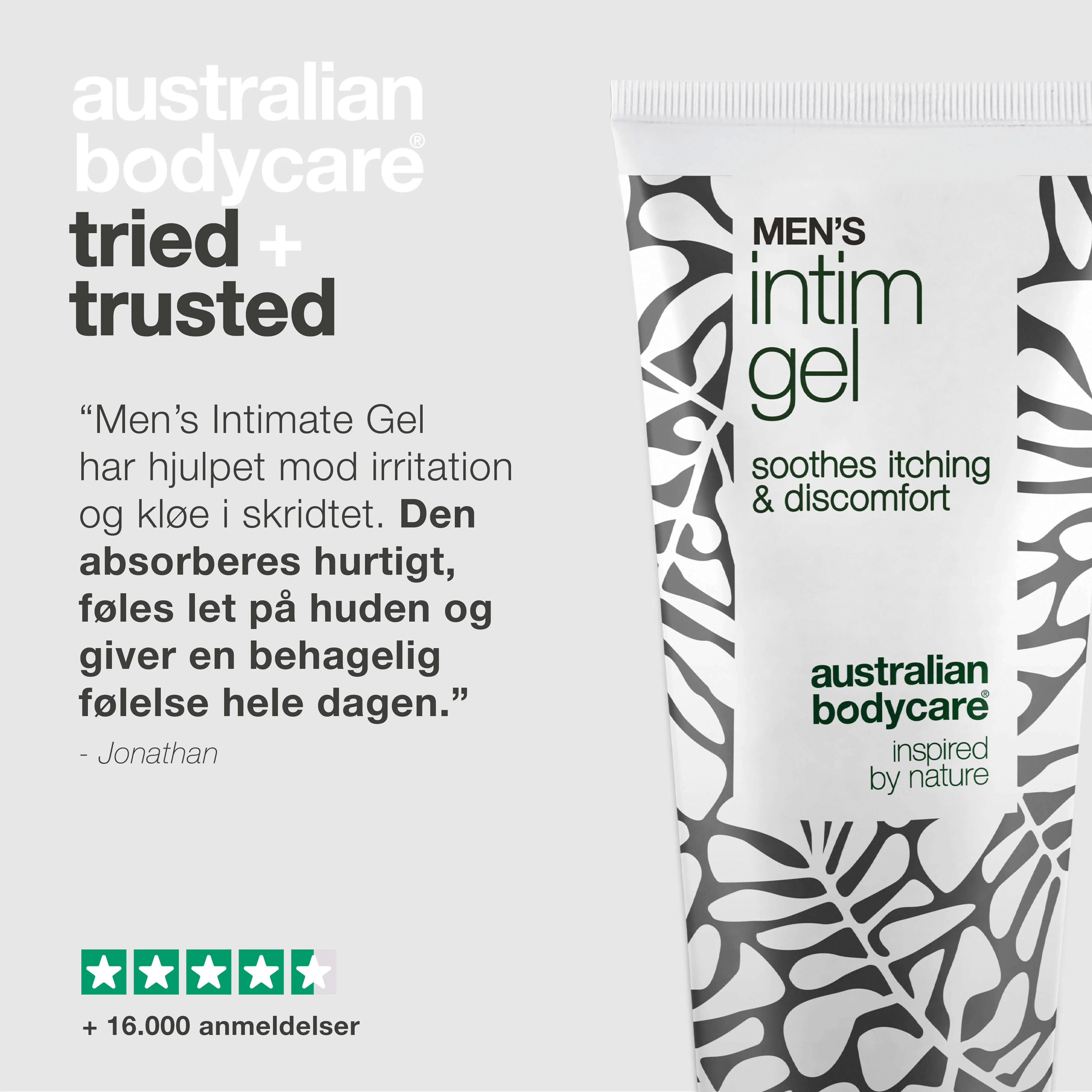 Men’s Intimate Gel – Mod kløe og irritation i intimområdet — Slip for kløe og ubehag med Men’s Intimate Gel. Holder huden frisk og velplejet med en hurtigt absorberende, ikke-fedtet formel - Image 5