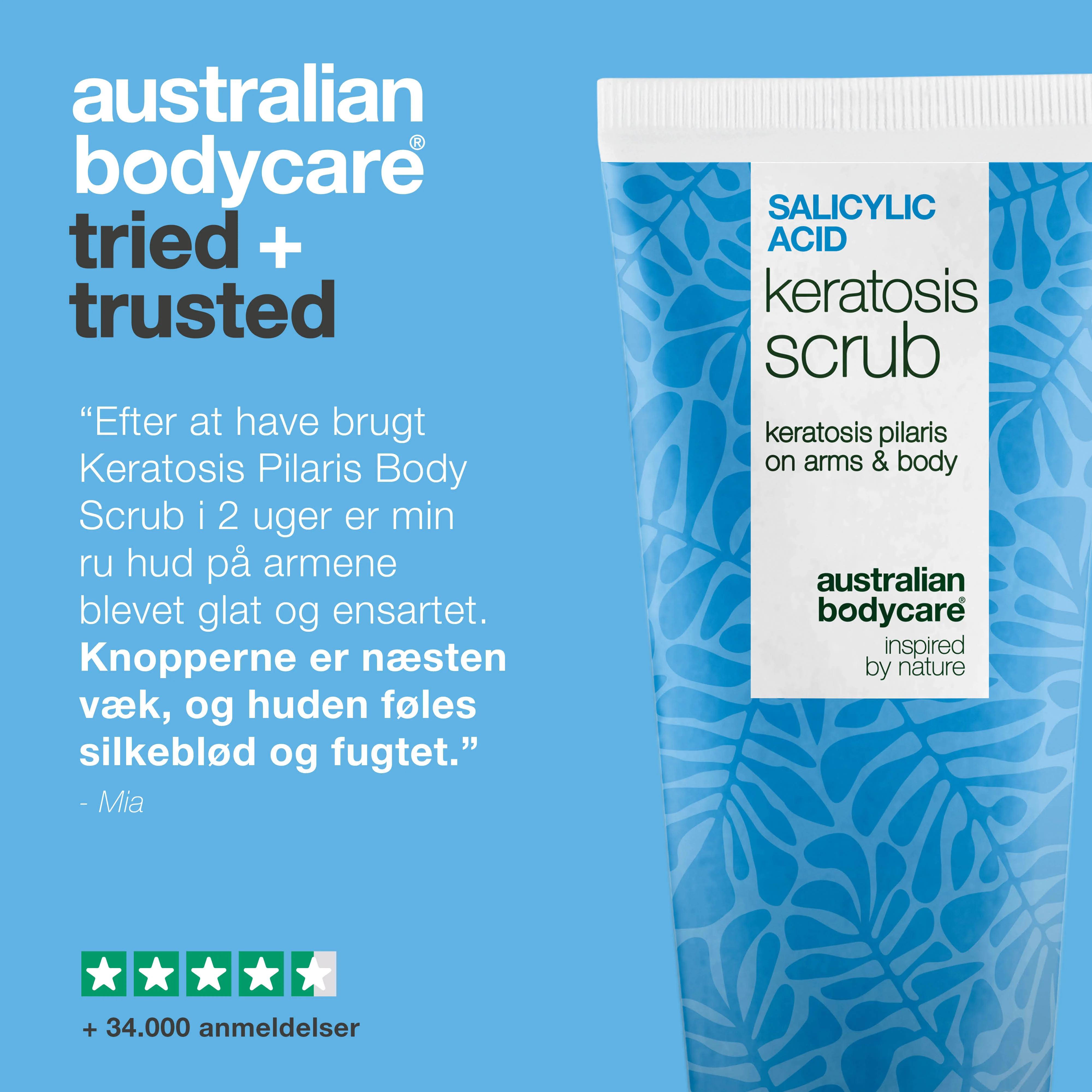 Keratosis Pilaris Body Scrub mod ru hud og knopper — Keratosis Pilaris Body Scrub mod ru hud og knopper. Eksfolierer og blødgør med salicylsyre, glykolsyre og glycerin. - Image 5