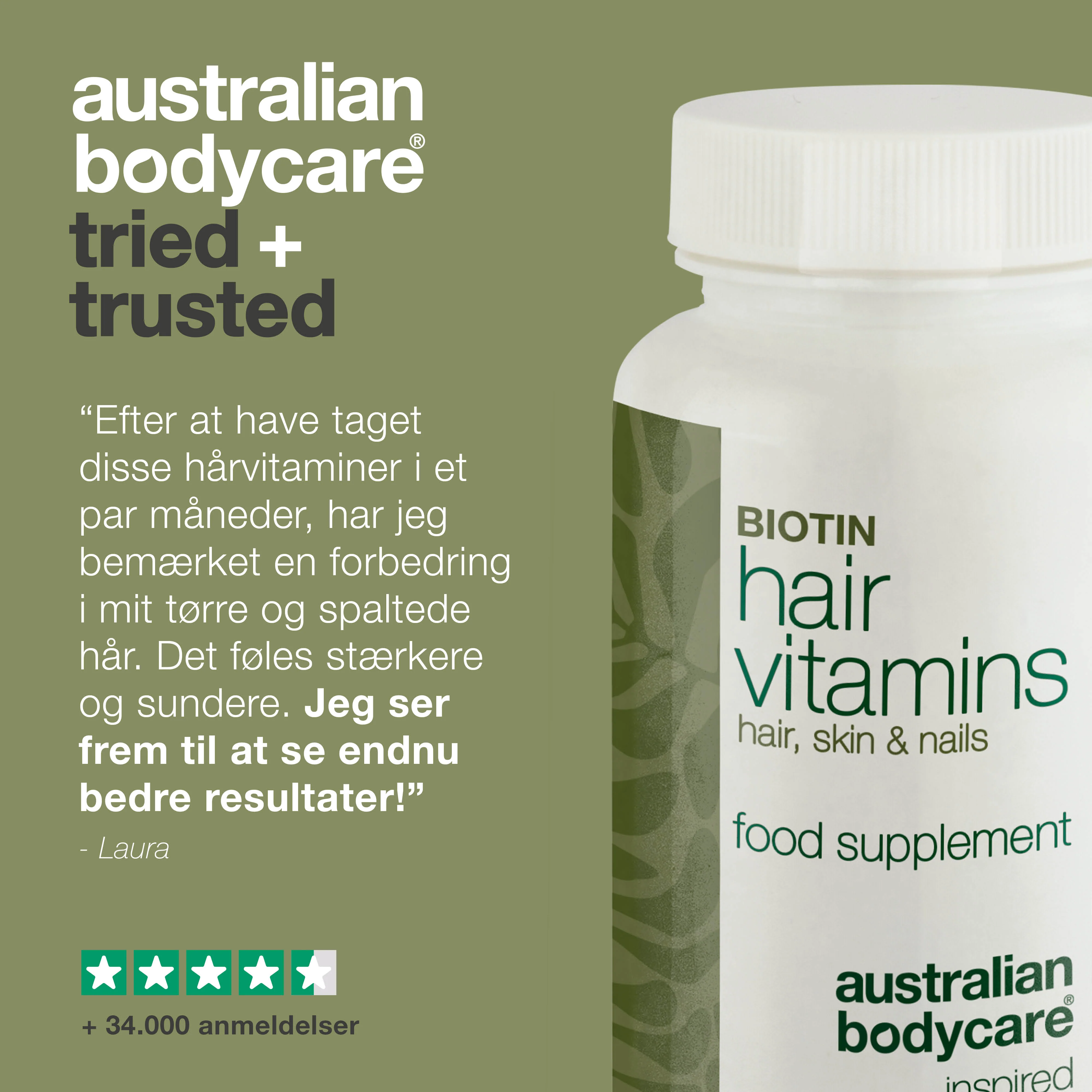 Hårvitaminer med Biotin — Vitaminer med højt indhold af biotin, som bidrager til at vedligeholde et normalt hår. - Image 5