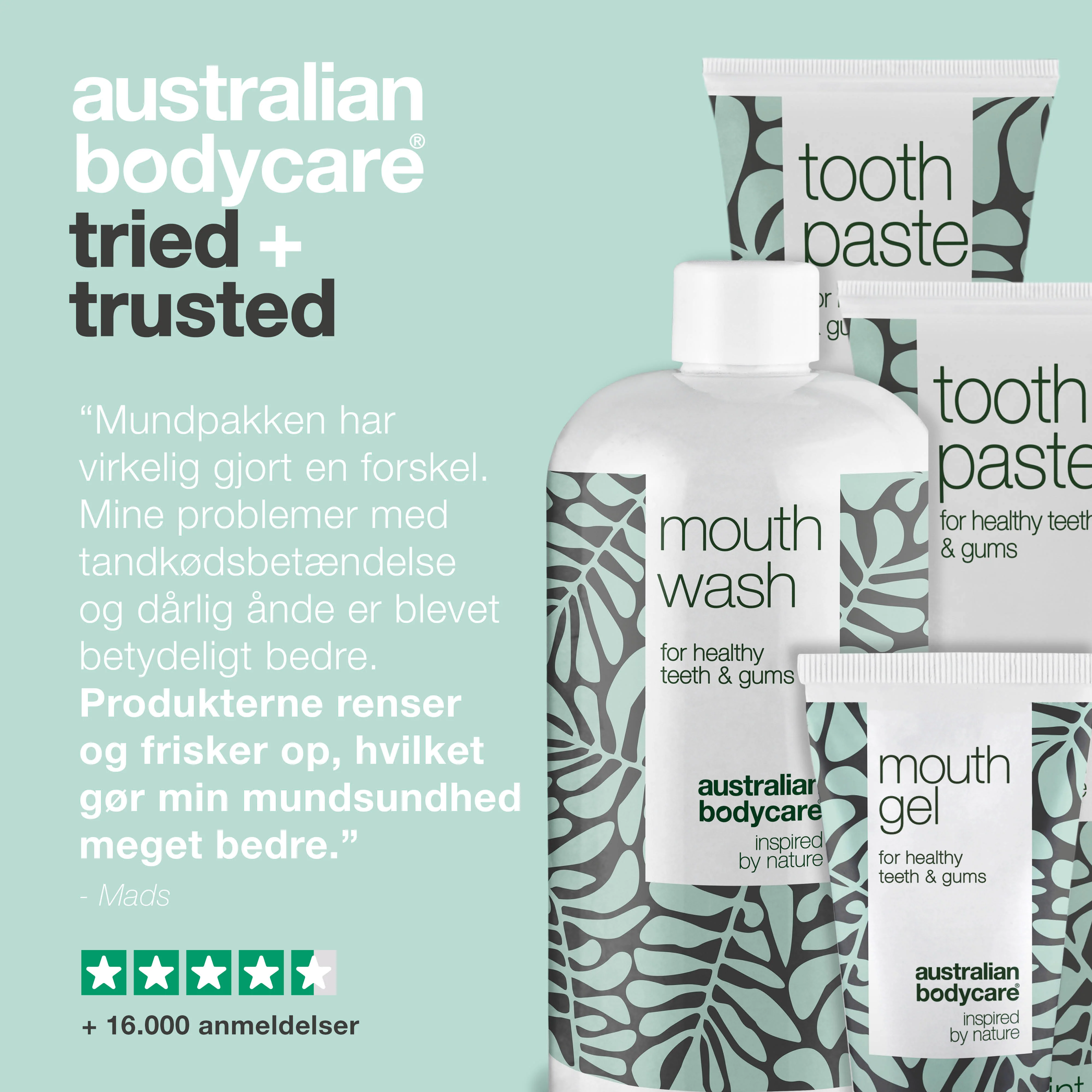 Mundpakken med 4 produkter med Tea Tree Oil — Til daglig pleje ved mundsvamp, paradentose og tandkødsbetændelse - Image 5