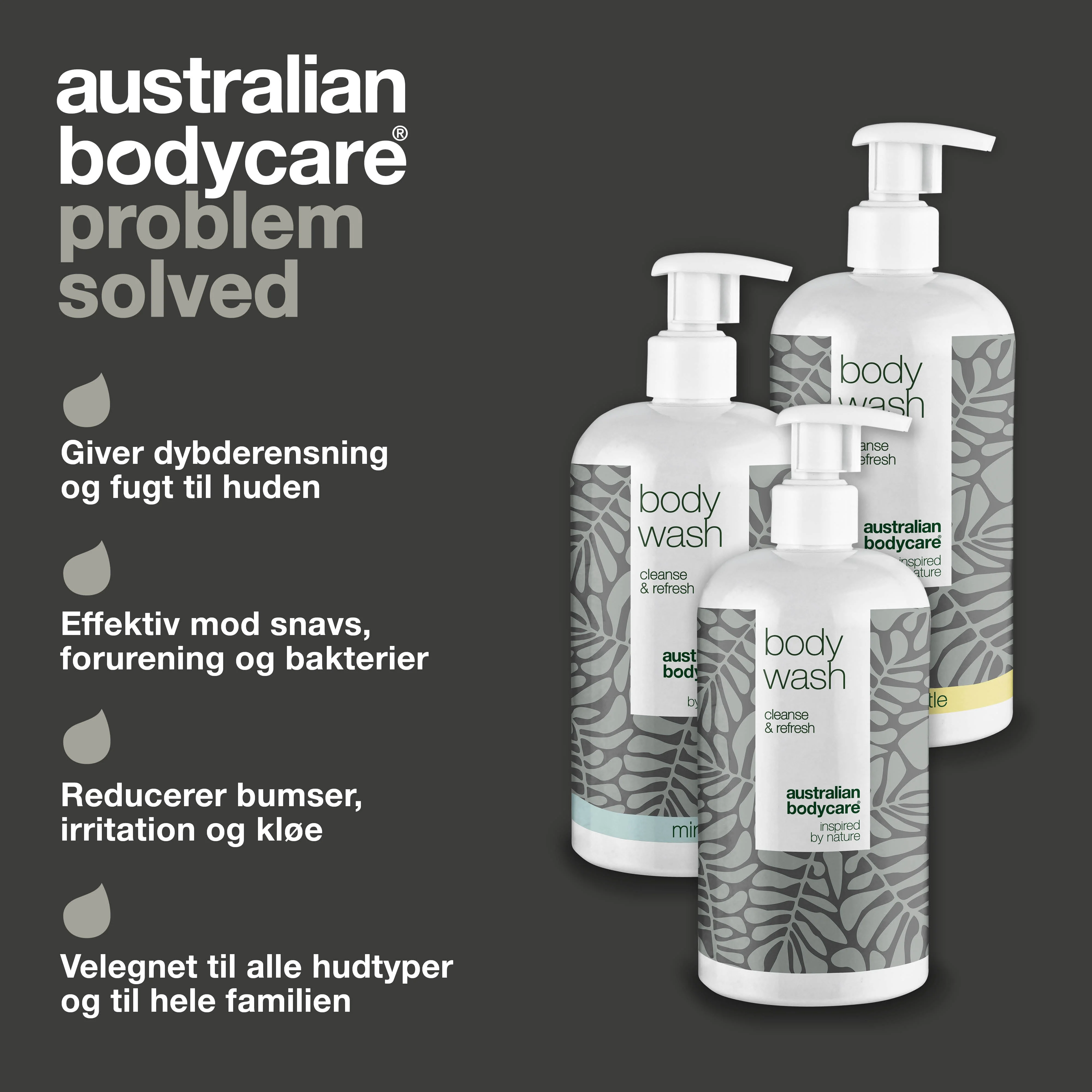 3 for 2 Body Wash 500ml - pakketilbud — Pakketilbud med 3 body wash (500 ml): Tea Tree Oil, Lemon Myrtle & Mint - Image 3