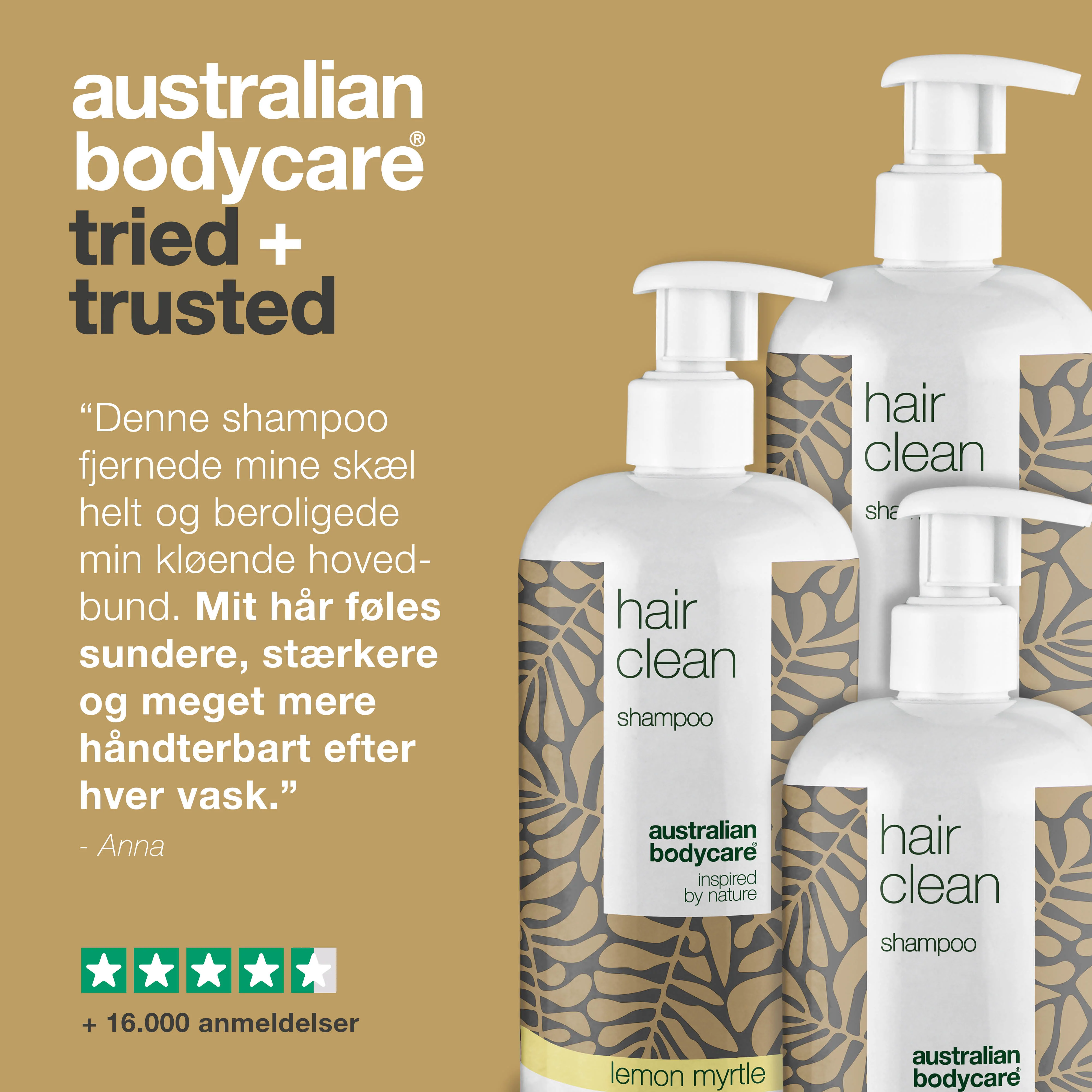 3 for 2 Tea Tree shampoo 500 ml - pakketilbud — Pakketilbud med 3 shampoos (500 ml): Tea Tree Oil, Lemon Myrtle & Mint - Image 5