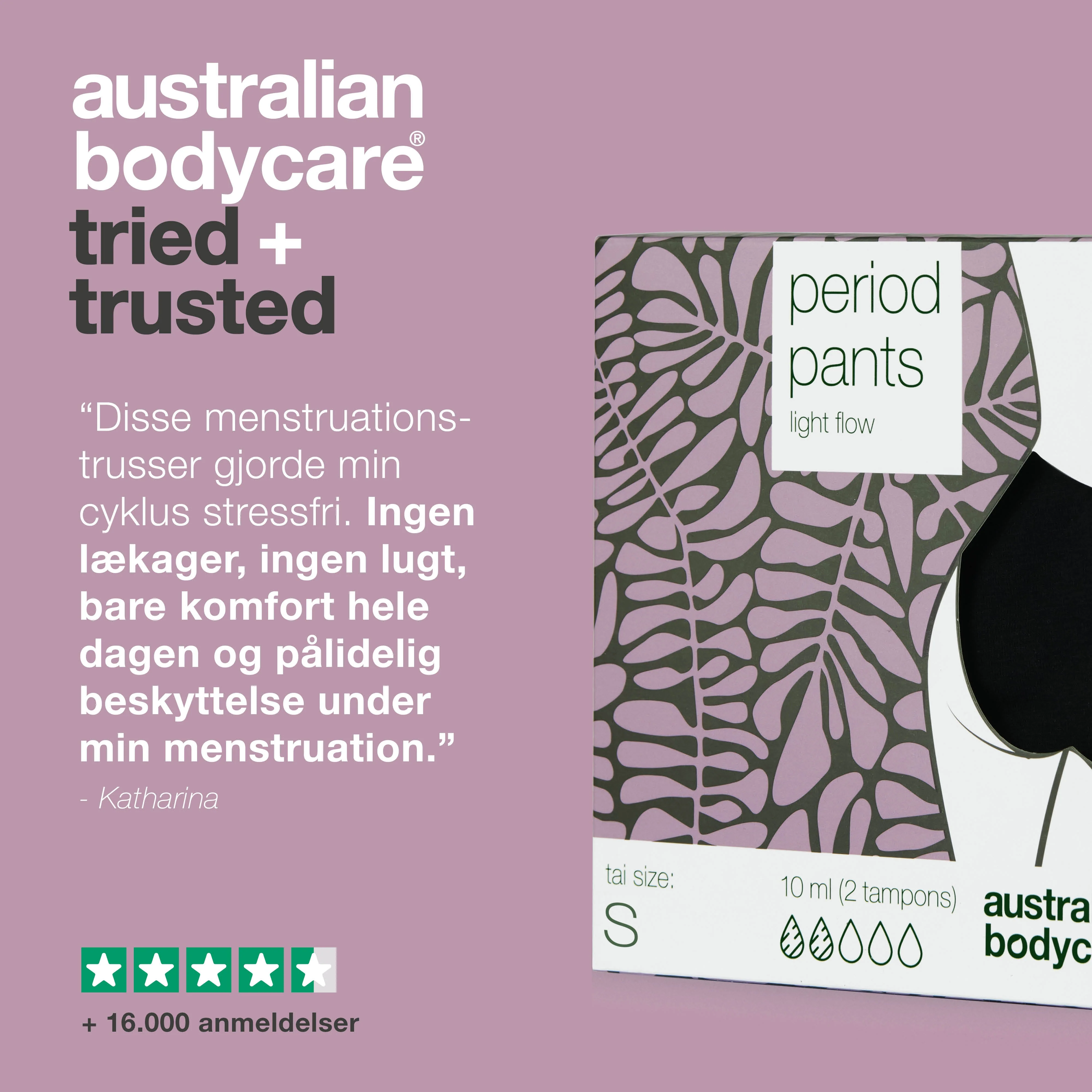 Menstruationstrusser – Slip for tamponer og bind — Prøv menstruationstrusser, der holder dig tør og beskytter mod lækager. Komfortable og perfekte til dag og nat. - Image 5