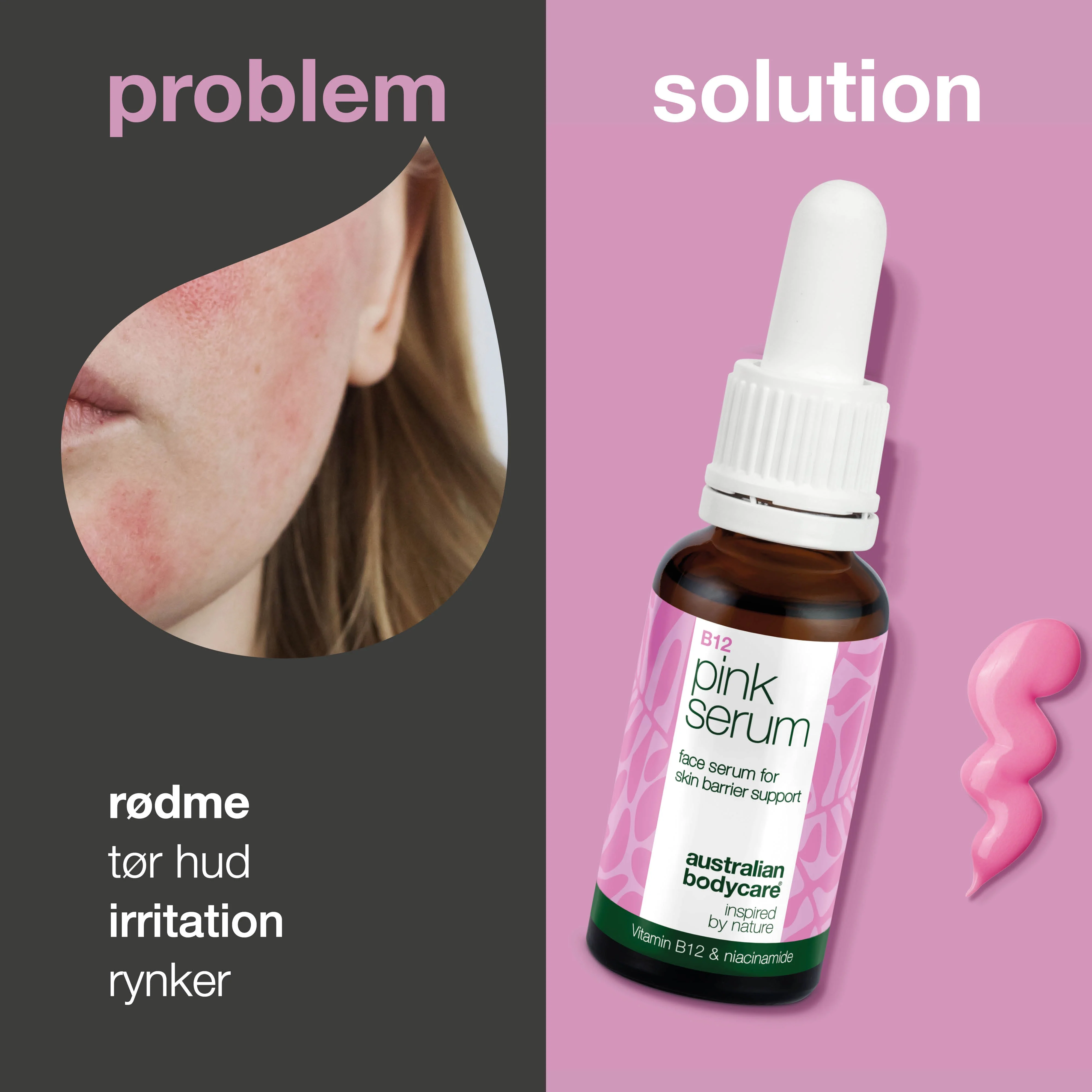 Vitamin B12 Pink Serum – Reducerer rødme og giver sund glød — B12 Pink Serum styrker hudbarrieren, reducerer rødme og aldringstegn. For en blød og strålende hud. - Image 2