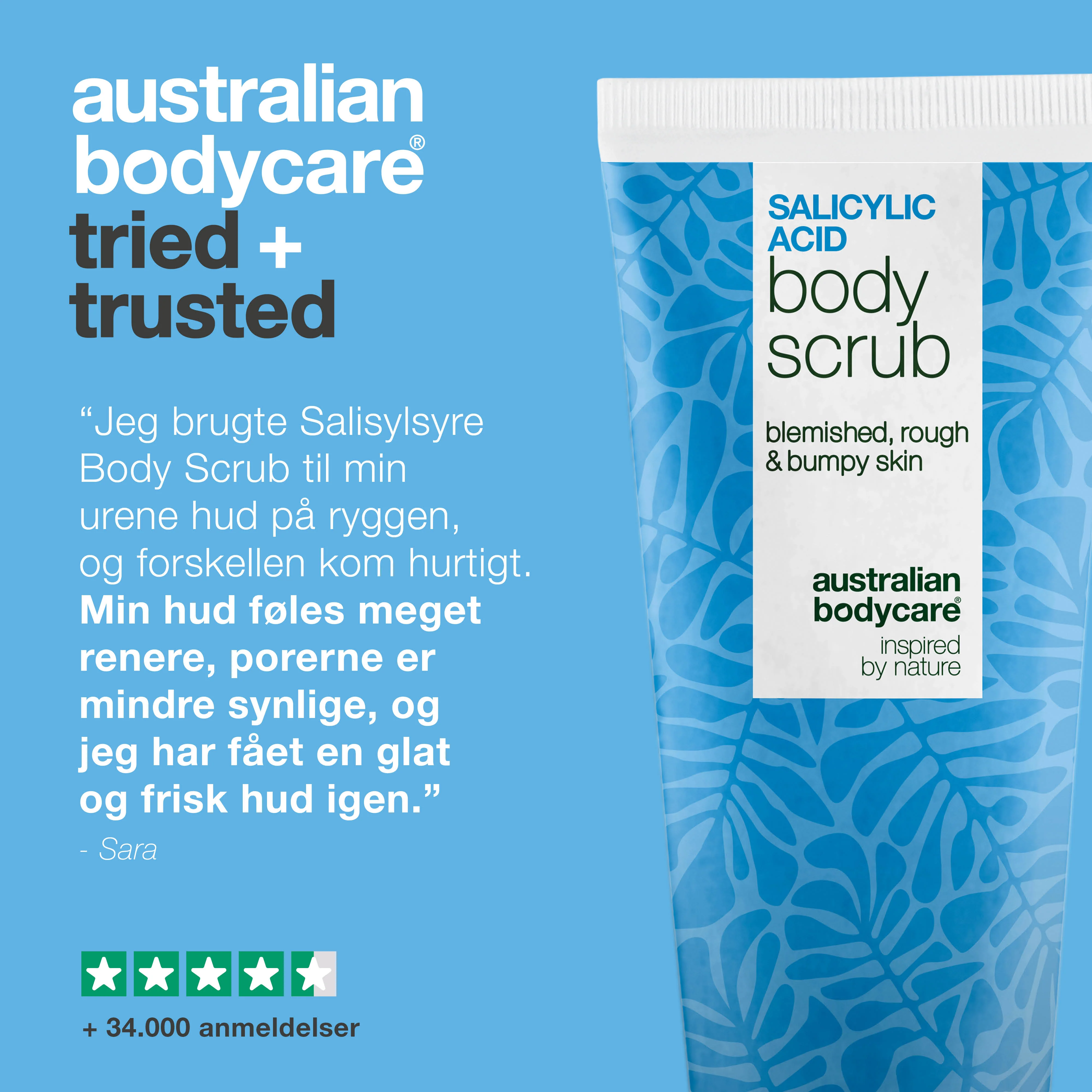 Body Scrub med salicylsyre til uren hud på kroppen – giver glattere hud — Body Scrub med salicylsyre fjerner døde hudceller, bumser og tilstoppede porer. Indeholder salicylsyre, glykolsyre & glycerin - Image 5