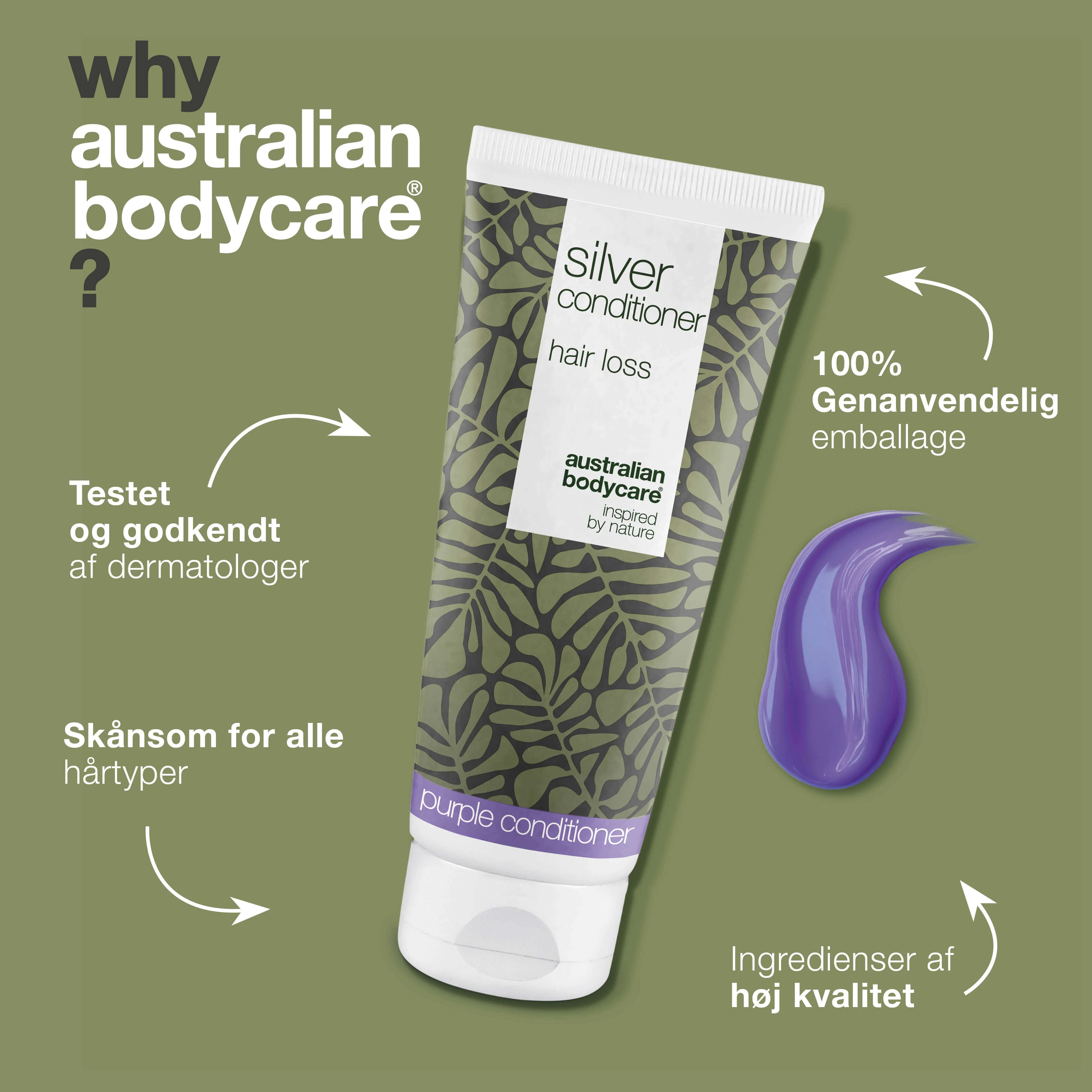 Balsam til gråt og blondt hår – Reducerer hårtab — Plej gråt og blondt hår med Silver Conditioner. Reducerer hårtab, neutraliserer gule toner og efterlader håret blødt og skinnende. - Image 4