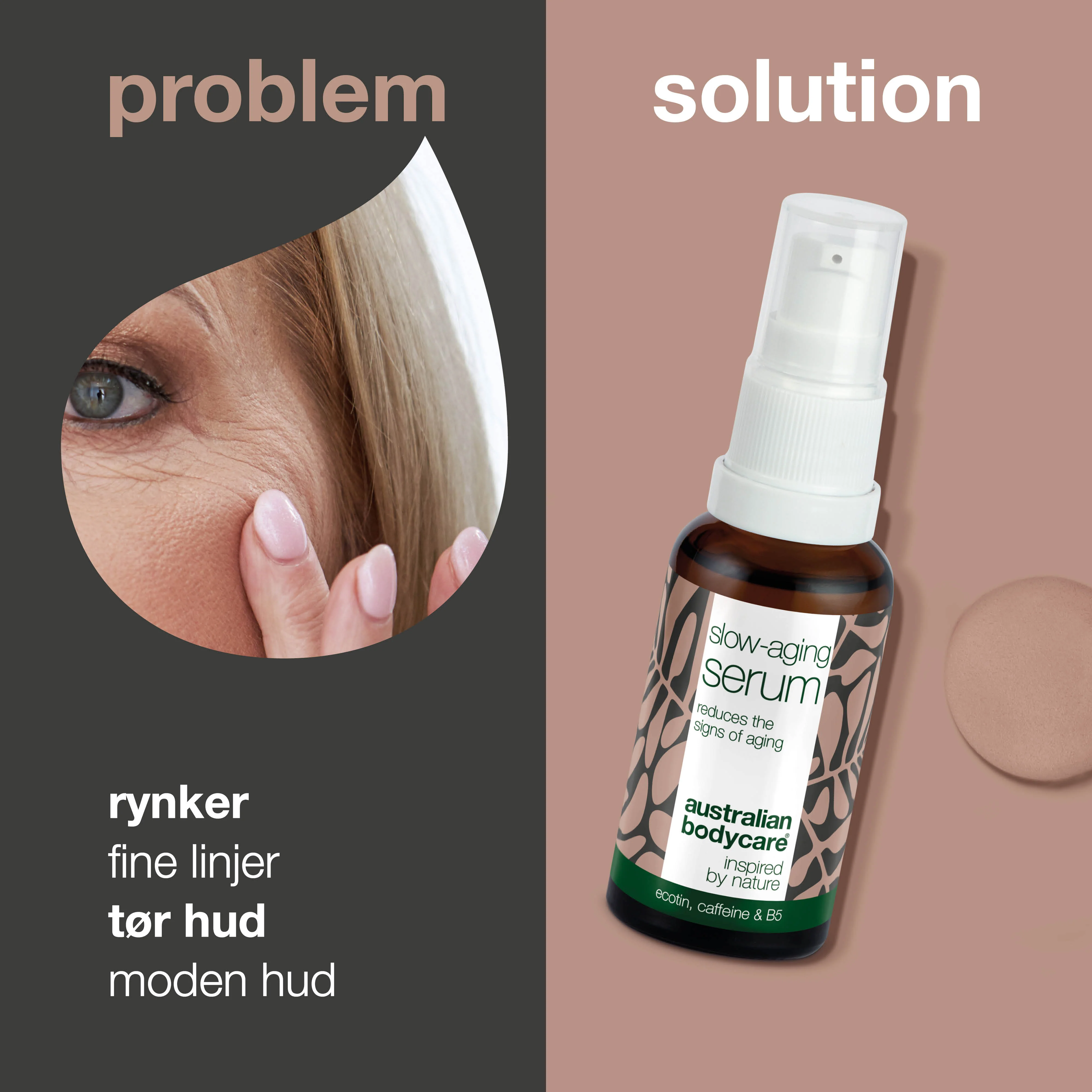 Slow-aging Serum – Effektiv pleje til rynker og moden hud — Slow-aging Serum fugter, opfrisker og reducerer synlige rynker. Perfekt til moden hud 50+. Bestil nu og oplev glattere hud. - Image 2