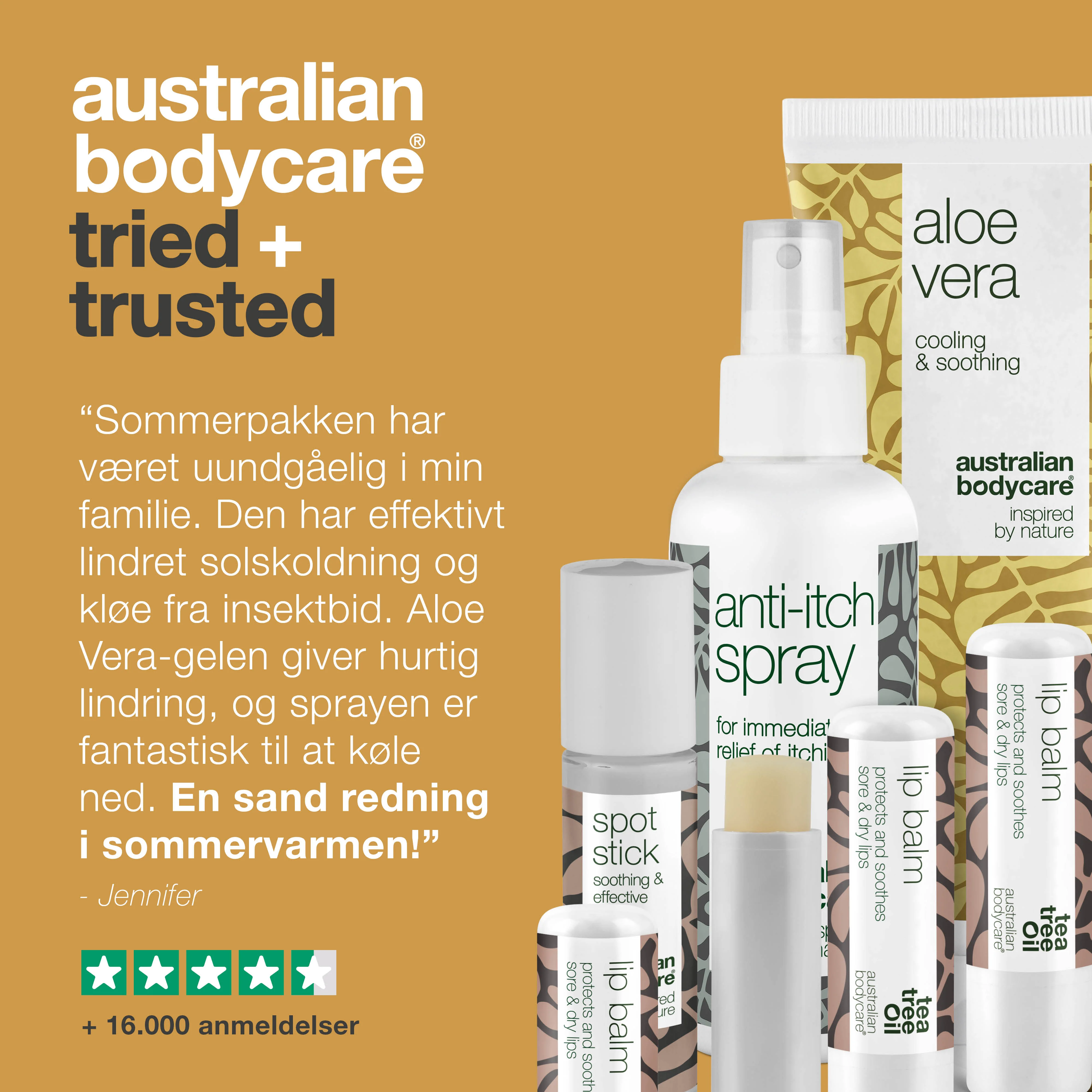 Sommerpakke — Produkter til pleje ved solskoldning eller insektbid - Image 5