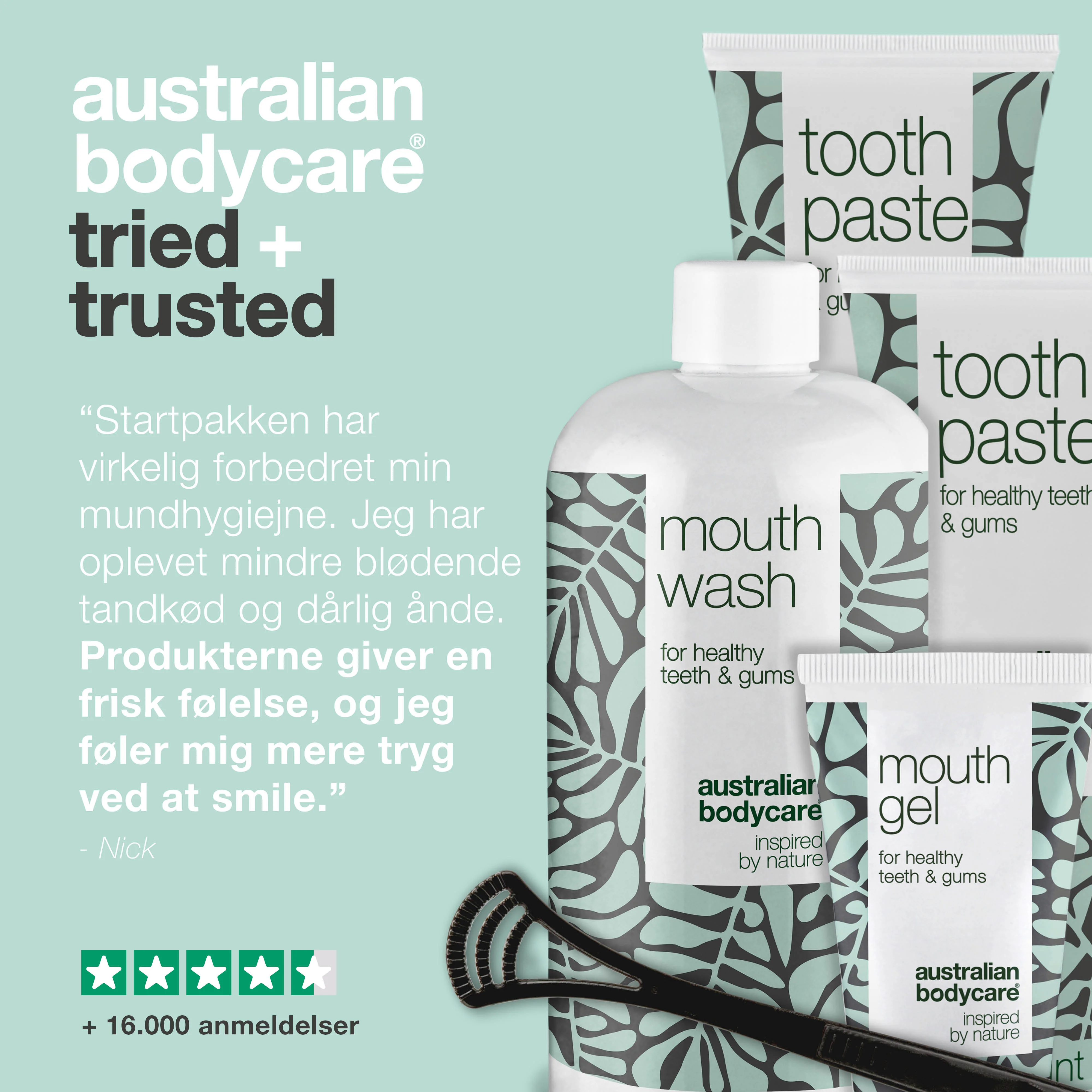 Start kit - 5 mundprodukter — Startpakke til god mundhygiejne og pleje ved paradentose og dårlig ånde - Image 5