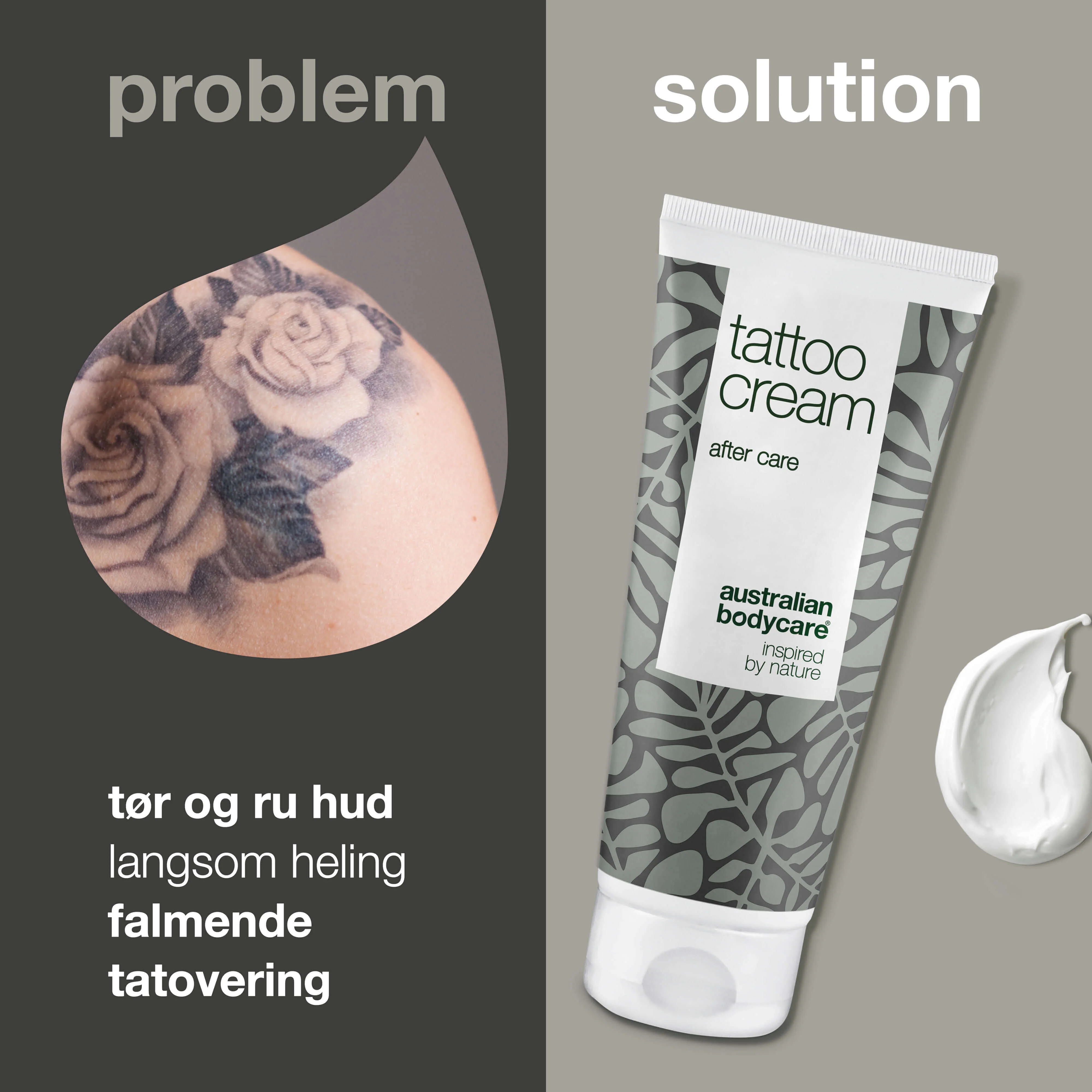 Tattoo Creme – Fugter, beroliger og bevarer farven — Tattoo Creme med Panthenol og Ricinusolie fugter, beskytter og plejer både nye og gamle tatoveringer. Holder farverne friske. - Image 2
