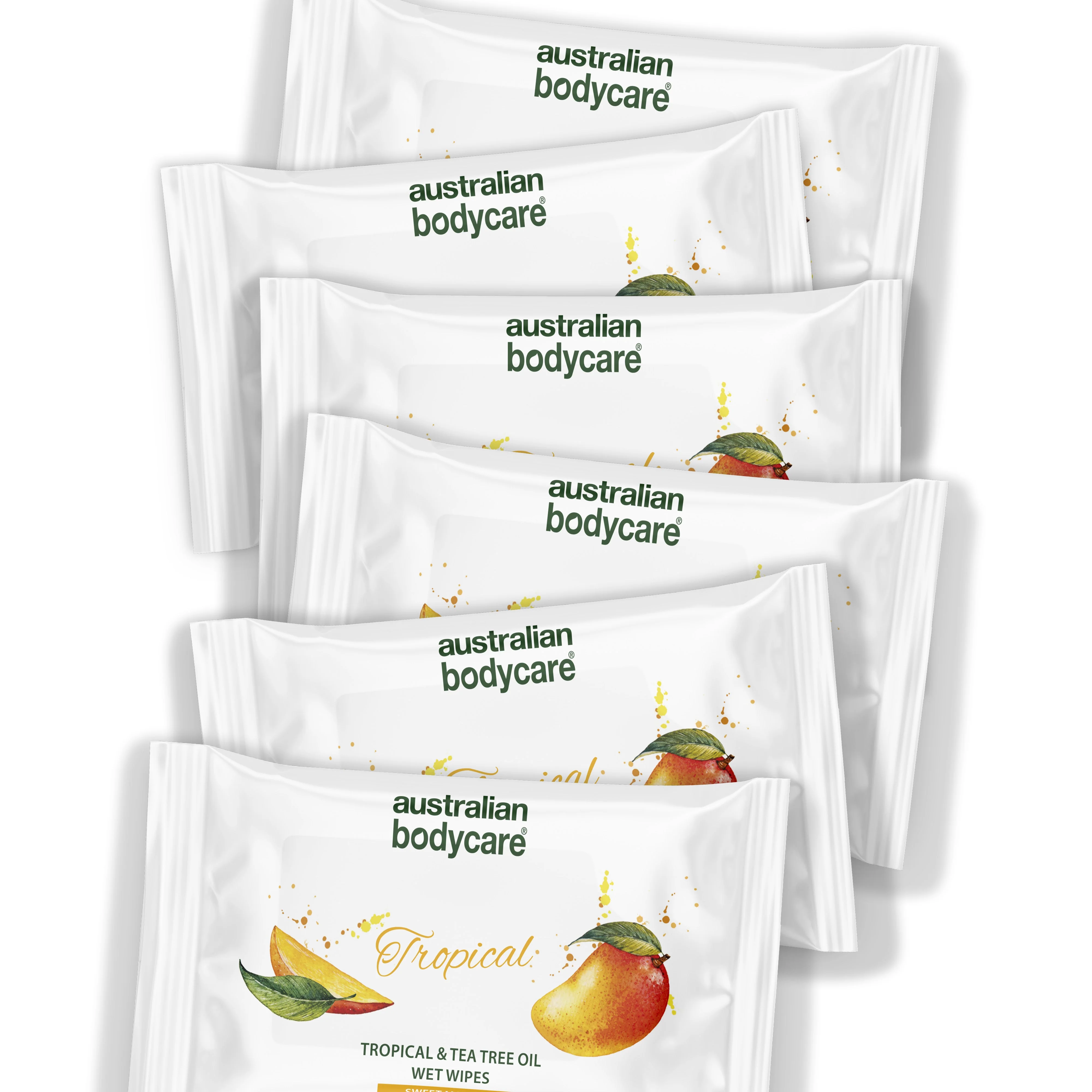 Tropical Vådservietter med Mango & Tea Tree Oil 24 stk. — Til daglig rens af krop og ansigt - Image 8