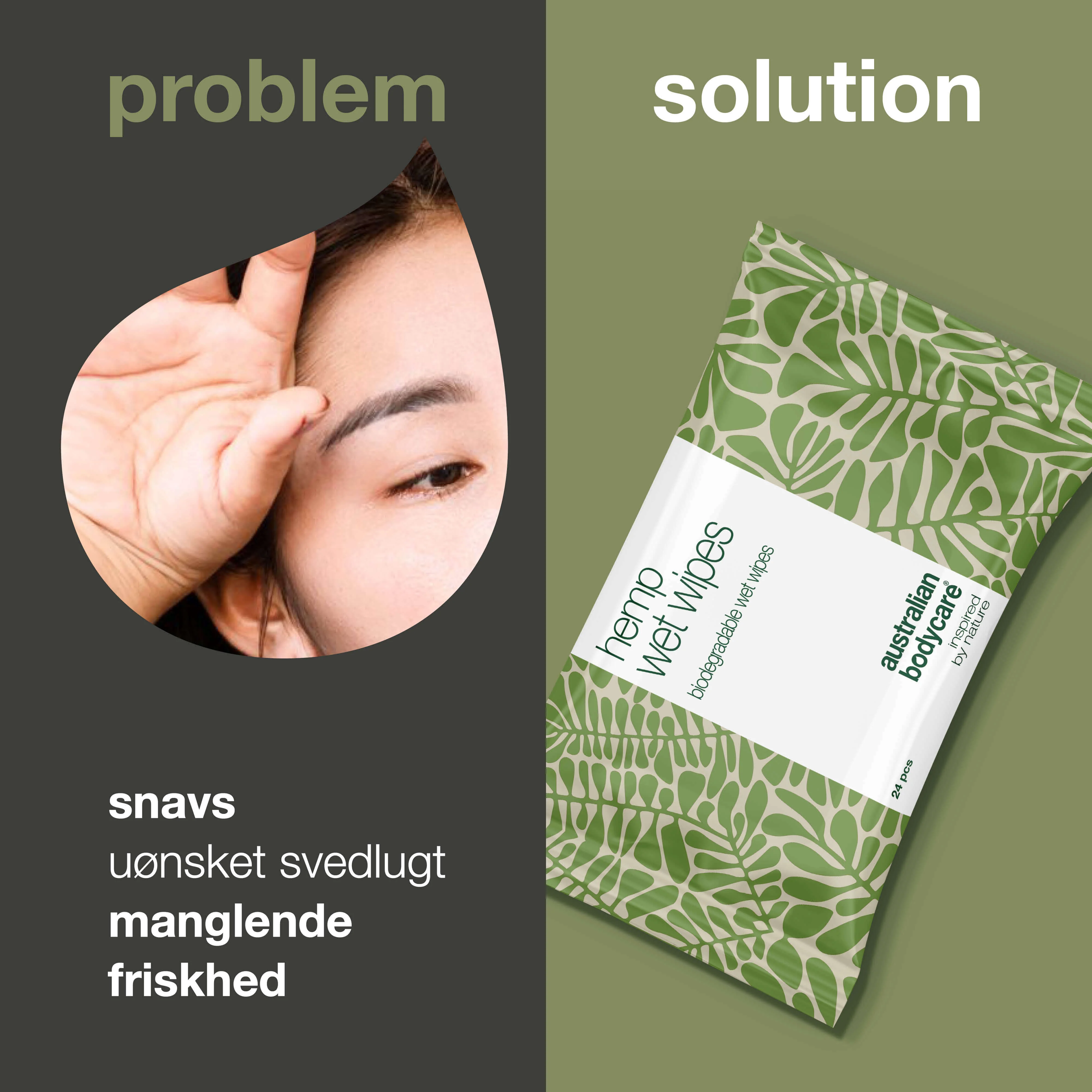Vådservietter til skånsom rens – med hamp og aloe vera — Effektive vådservietter, der renser og opfrisker huden. Med hampfrøolie og aloe vera. Perfekte til hænder, ansigt og krop. - Image 2