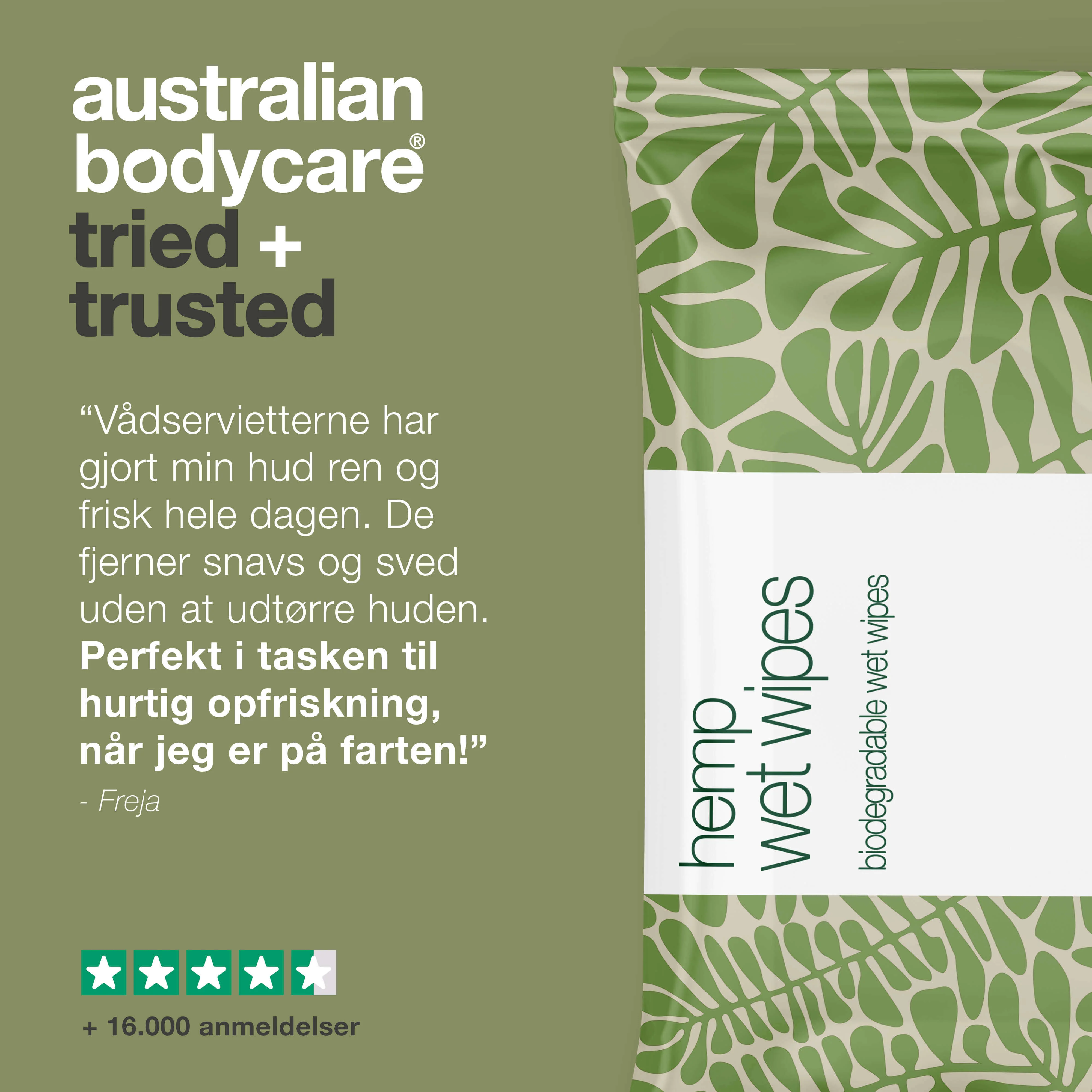Vådservietter til skånsom rens – med hamp og aloe vera — Effektive vådservietter, der renser og opfrisker huden. Med hampfrøolie og aloe vera. Perfekte til hænder, ansigt og krop. - Image 5