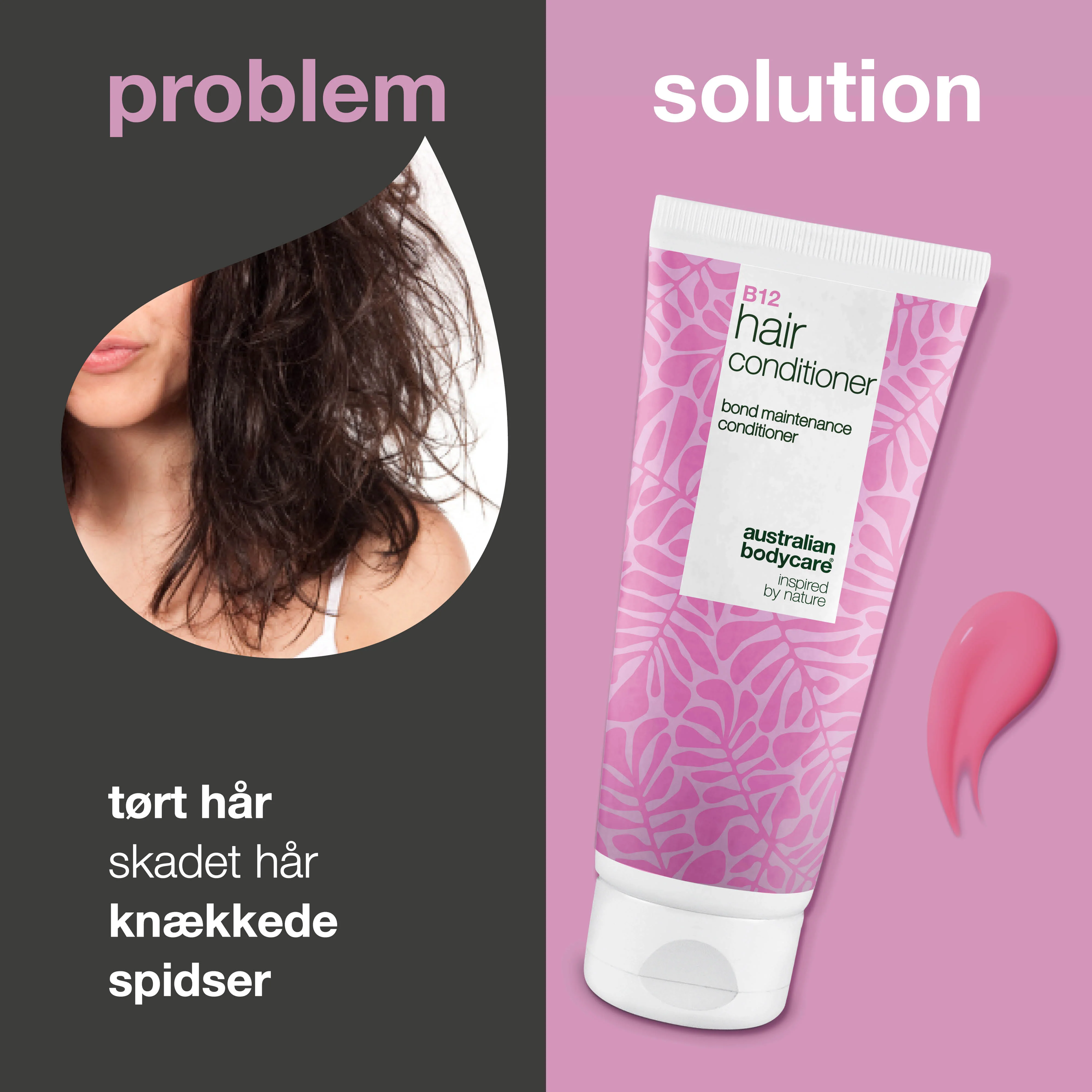 Vitamin B12 Hair Conditioner – Styrker tørt og svækket hår indefra — Vitamin B12 Hair Conditioner mod skadet hår. Bond-effekt styrker og genopbygger. Med Vitamin B12, Panthenol og Elaya Renova™. - Image 2