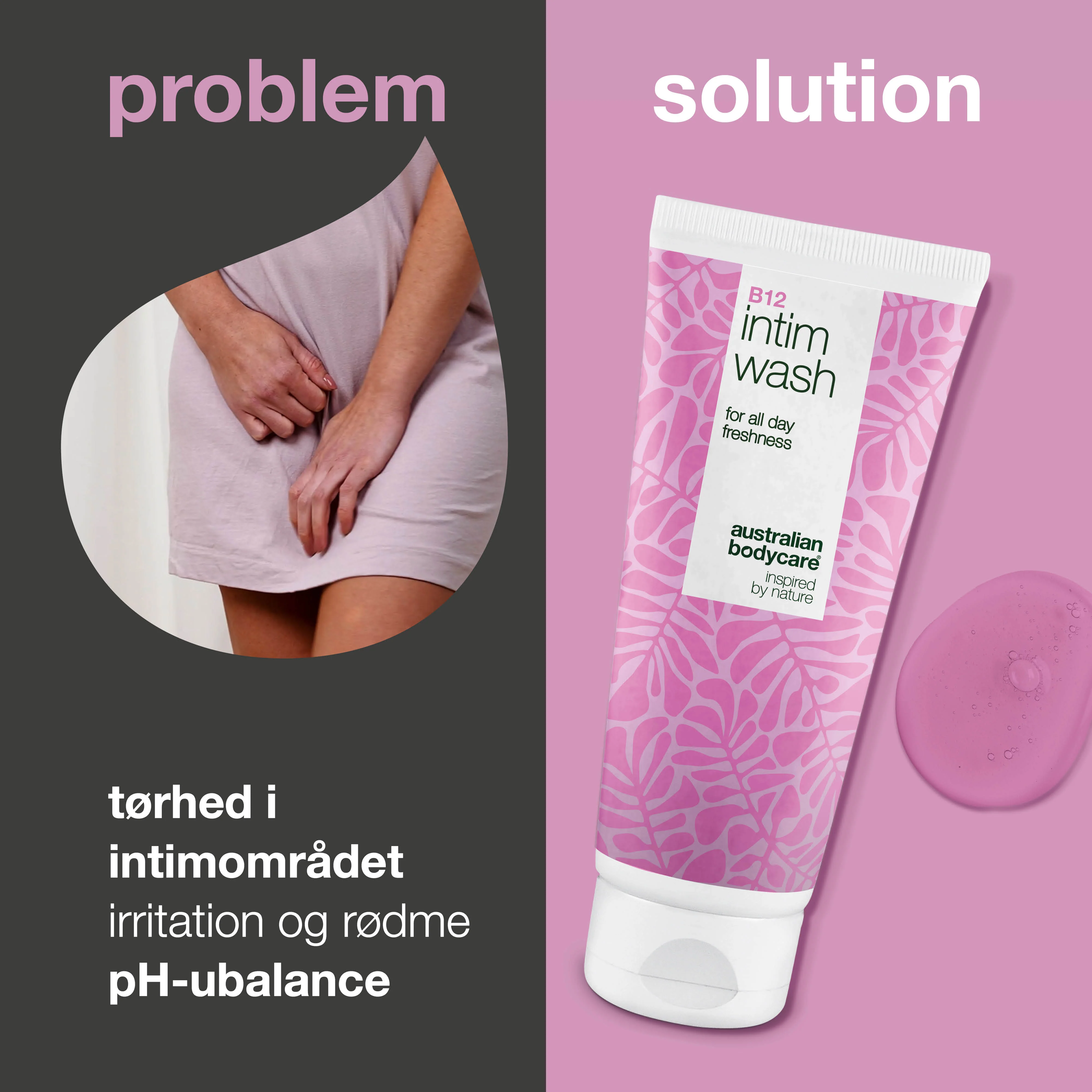 Intimsæbe til kvinder 40+ mod tørhed og ubalance — Intimsæbe til kvinder 40+ mod tørhed, kløe og pH-ubalance. Skånsom pleje med B12, glycerin og plantebaserede ingredienser. - Image 2
