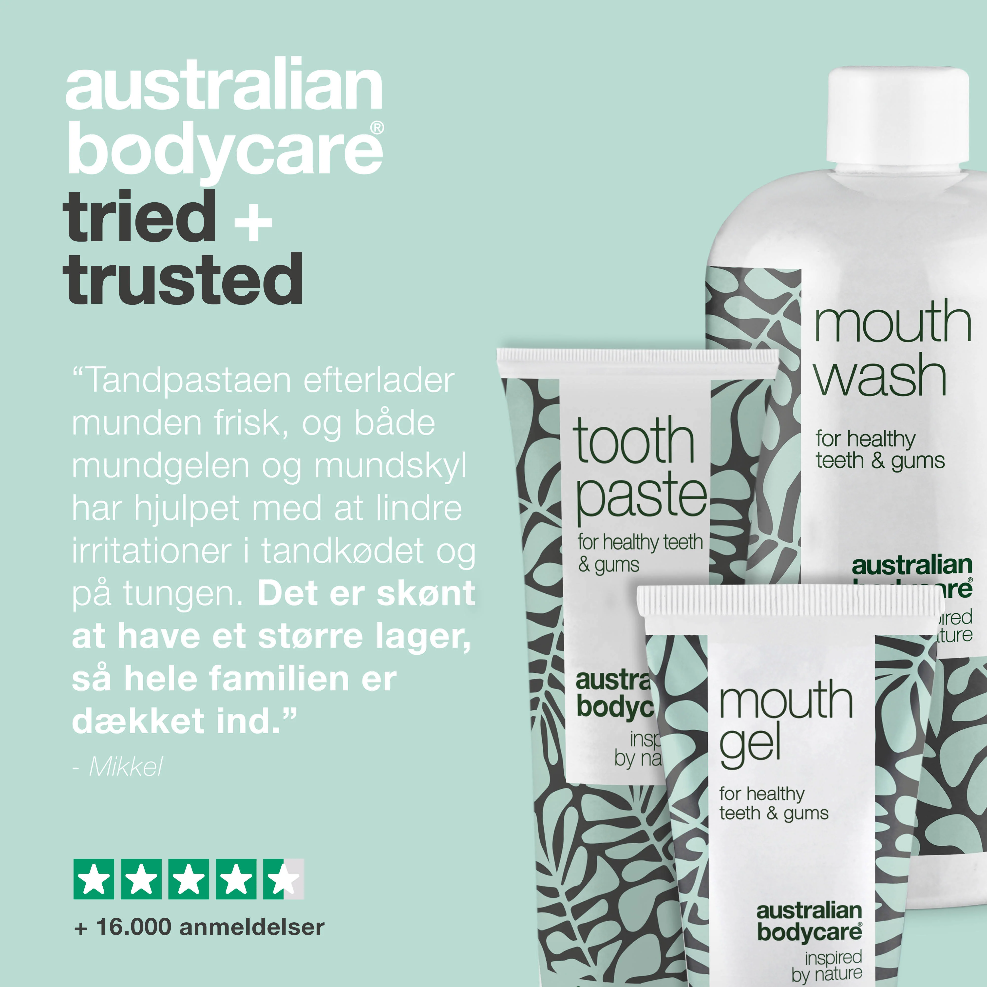 XL Mundpakken med Tea Tree Oil mundprodukter — 10 mundprodukter til pleje ved paradentose, svamp og blødende tandkød - Image 5